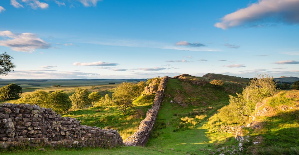 Hadrian's Wall is a World Heritage Site in the beautiful Northumberland National Park. Popular with walkers along the Hadrian's Wall Path and Pennine Way