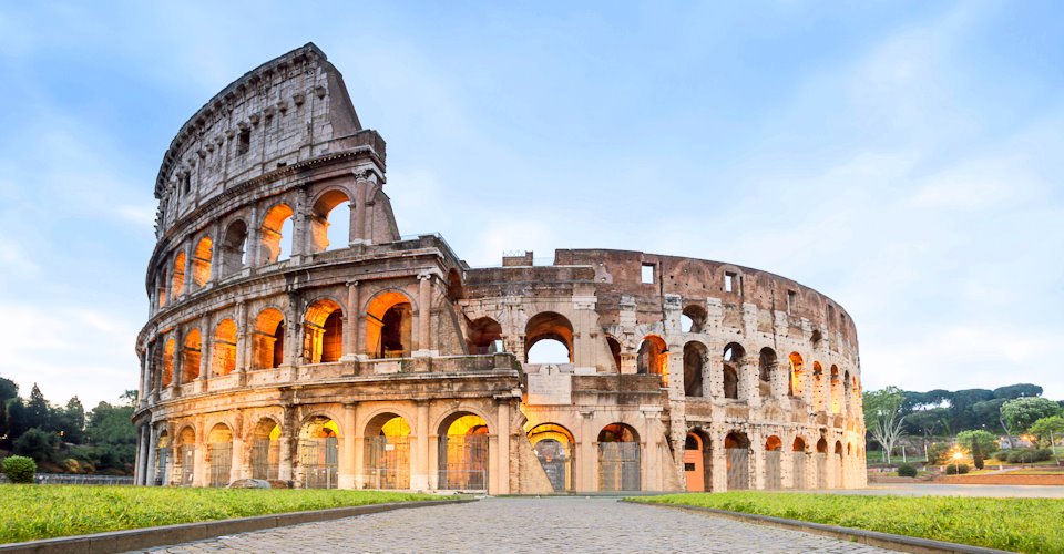 Colosseum at sunrise, Rome, Italy