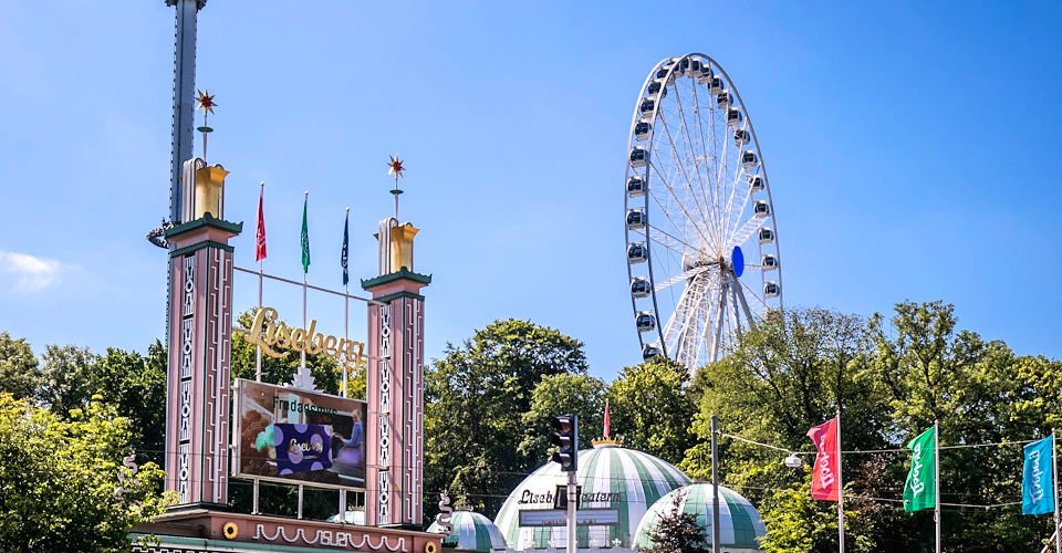 The entrance at Liseberg amusement park.