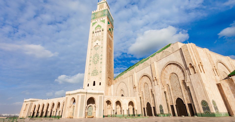 The Hassan II Mosque is a mosque in Casablanca, Morocco. Hassan II Mosque is the largest mosque in Morocco and one of the most beautiful.