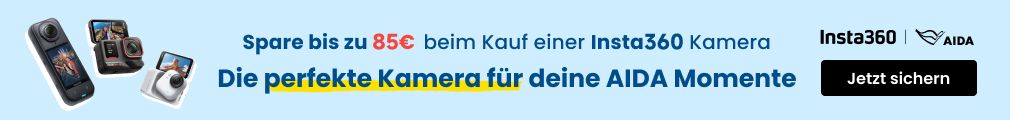 Insta360 die perfekte Kamera für deine AIDA Momente