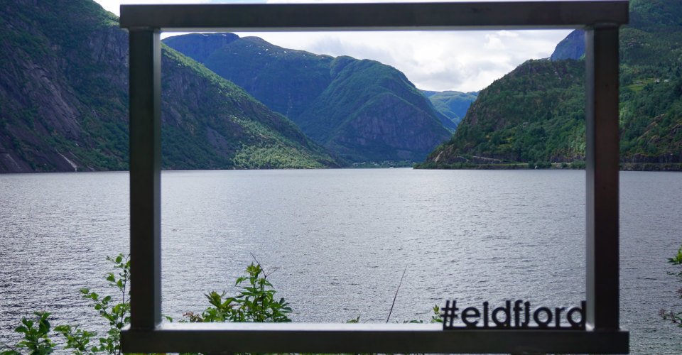 Durch Eidfjord mit dem Bike