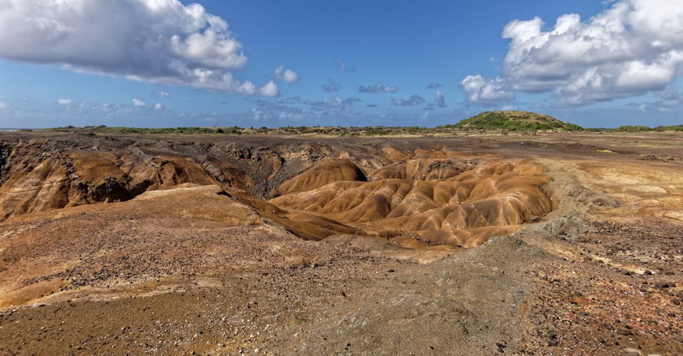 Savane des Petrifications (Petrified wood land) in Sainte-Anne, Martinique FWI