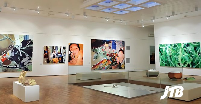 TOUR OPERATOR GATEWAY - Art exhibition with vibrant paintings inside Semarang gallery