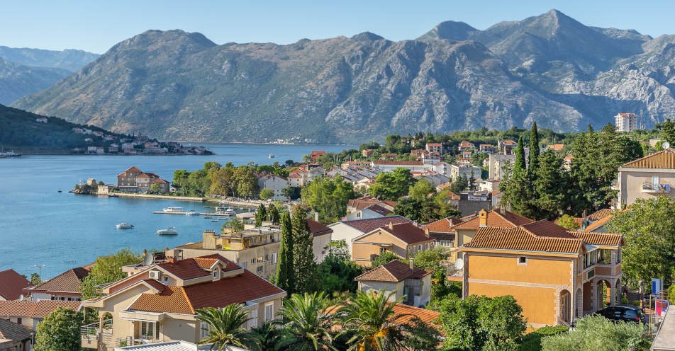 Kotor in Kotor Bay Montenegro