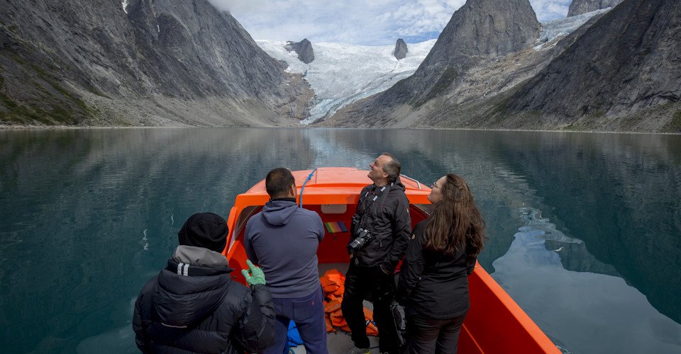 Tasermiut-Fjord und Gletschertor mit dem Boot