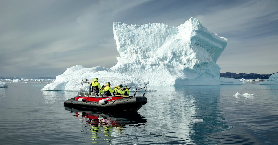 Eisberge vor Nanortalik per RIB-Schlauchboot
