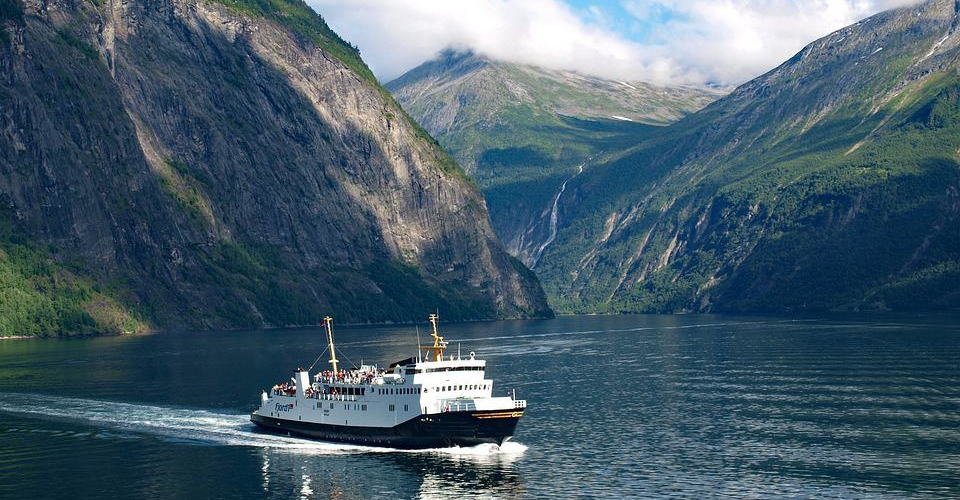 Ferry Geirangerfjord Geiranger Norway Fjord