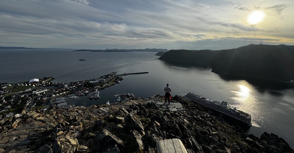 Besuch der Nordkapptrappa in Honningsvåg
