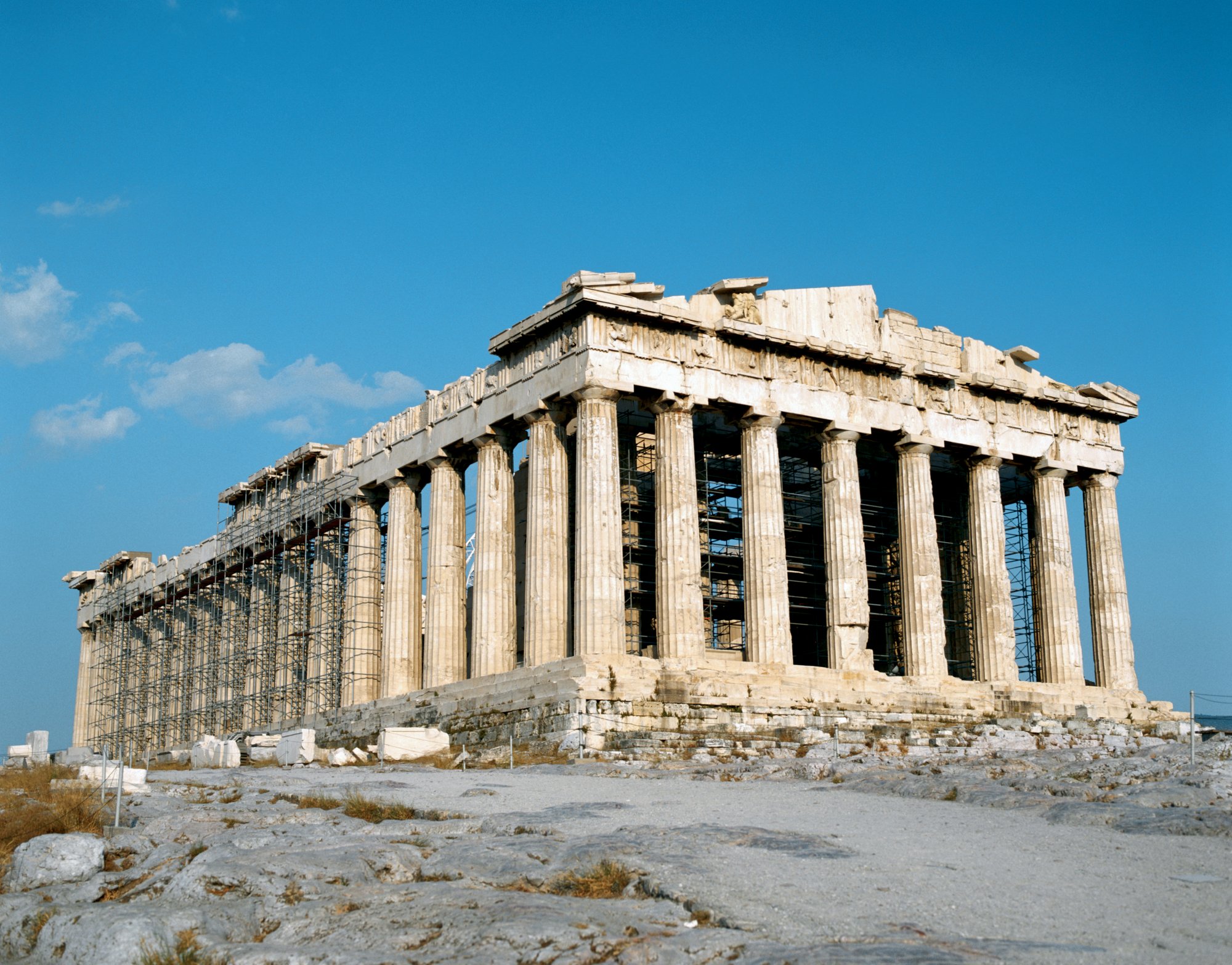 Blick auf die Akropolis in Athen