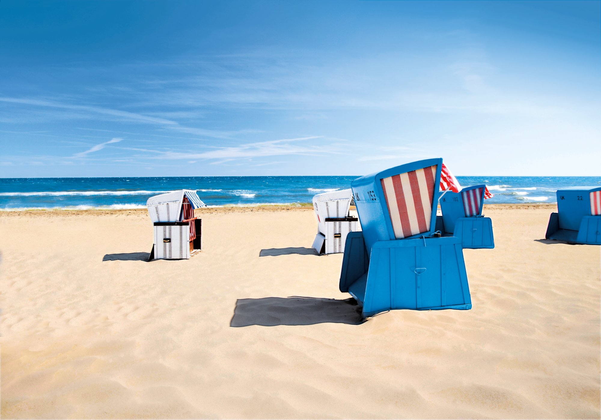 Strandkörbe am Ostseestrand