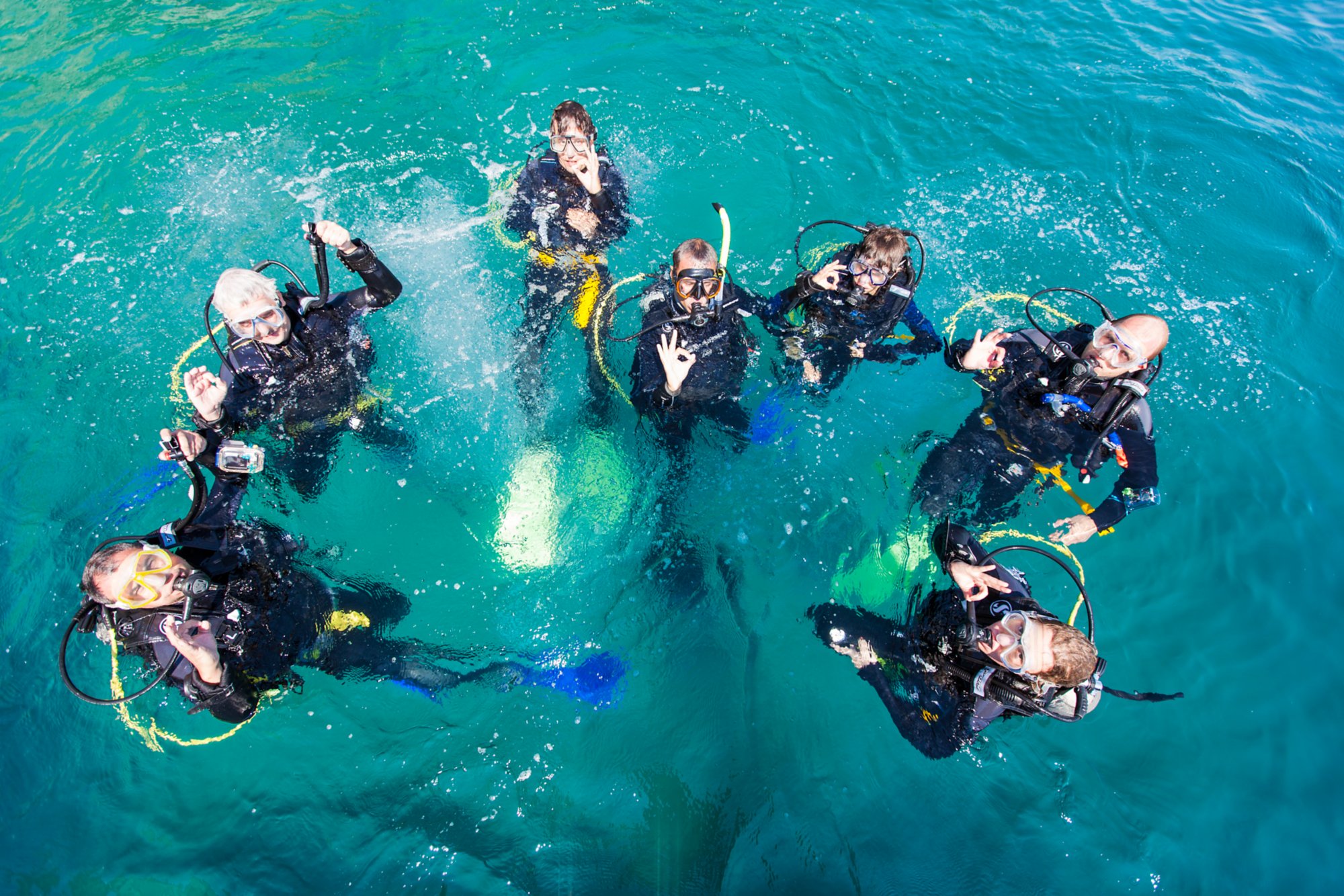 Taucher im Mittelmeer