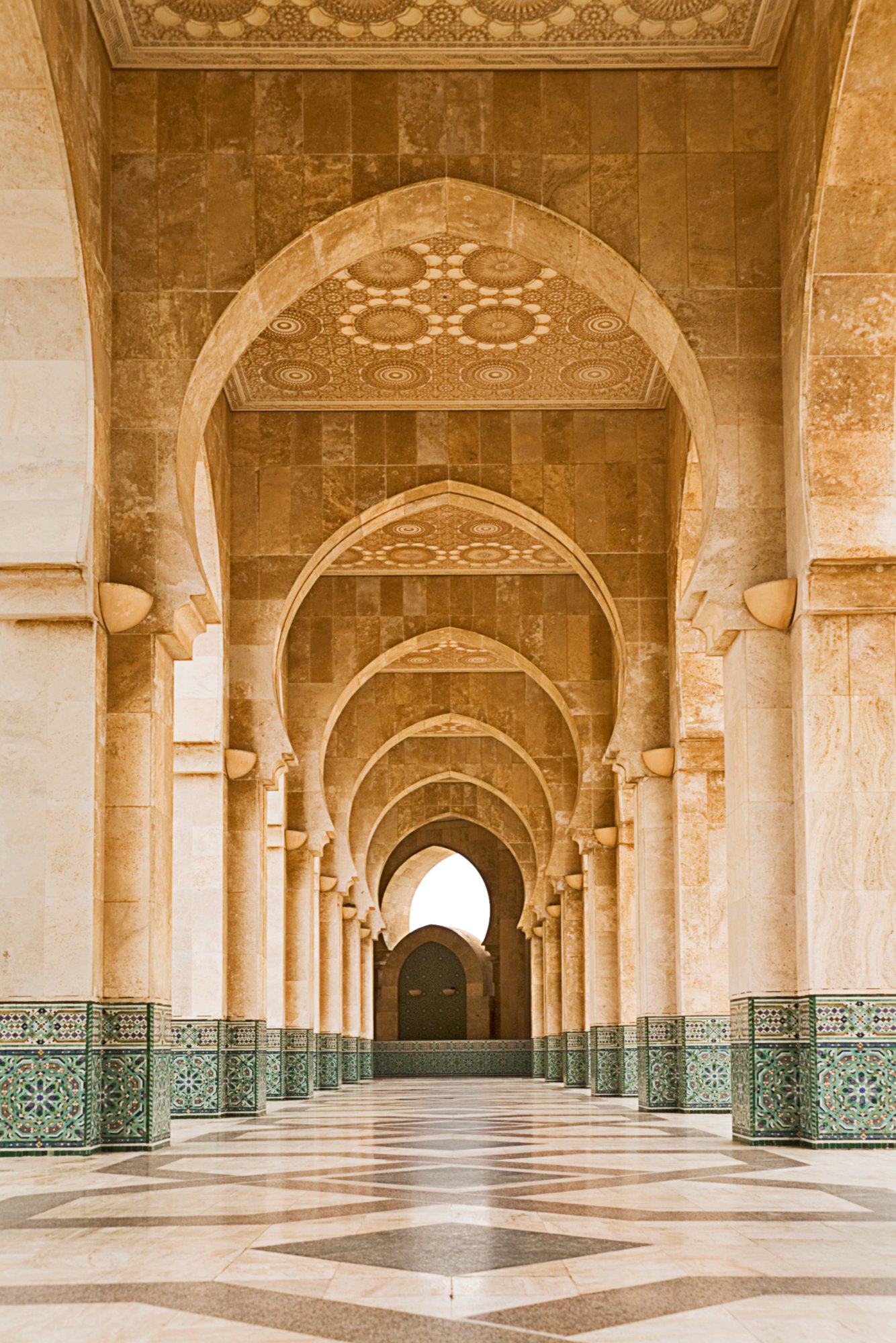 Through Golden Arches - Casablanca Mosque