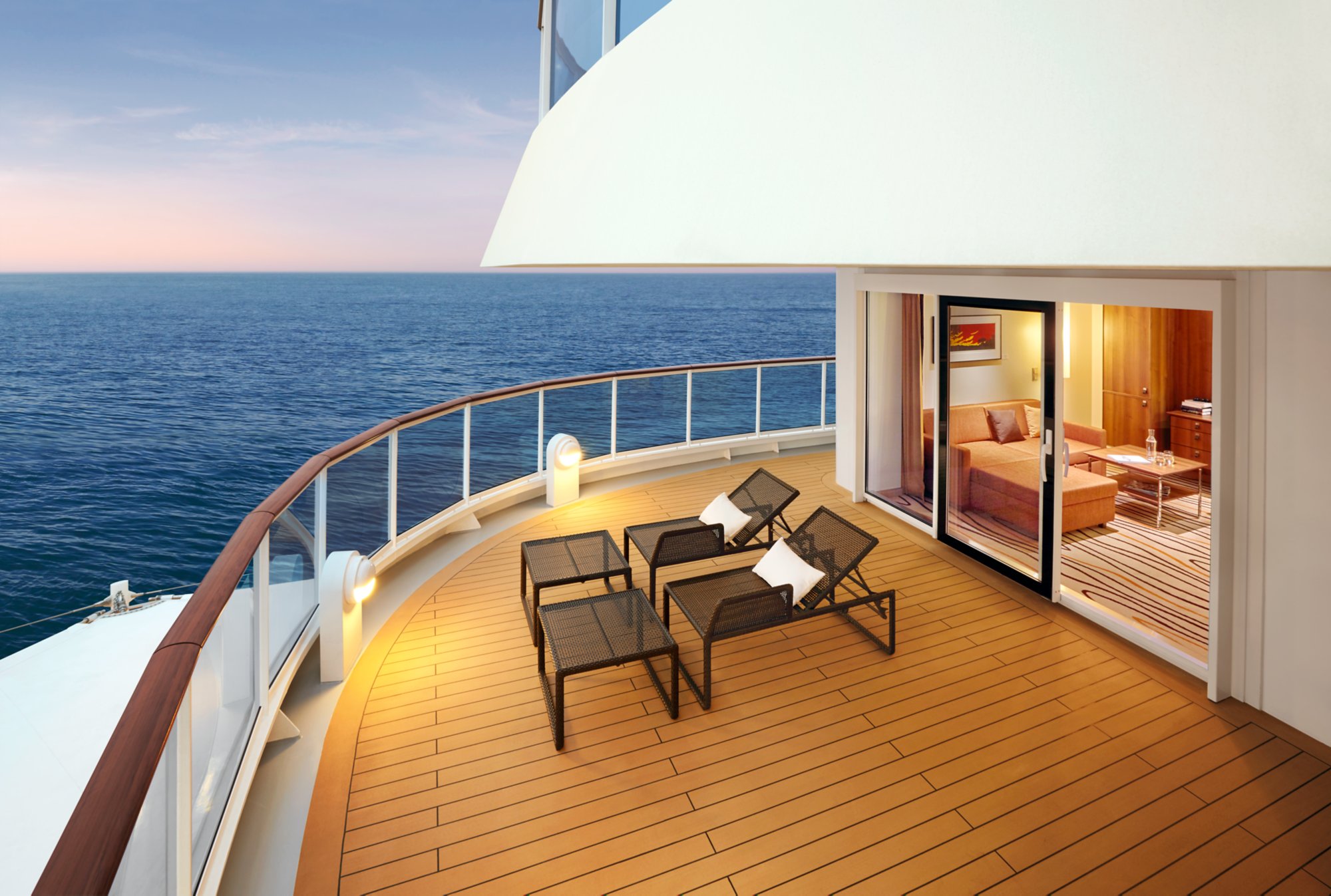 AIDAprima Suite mit privatem Sonnendeck