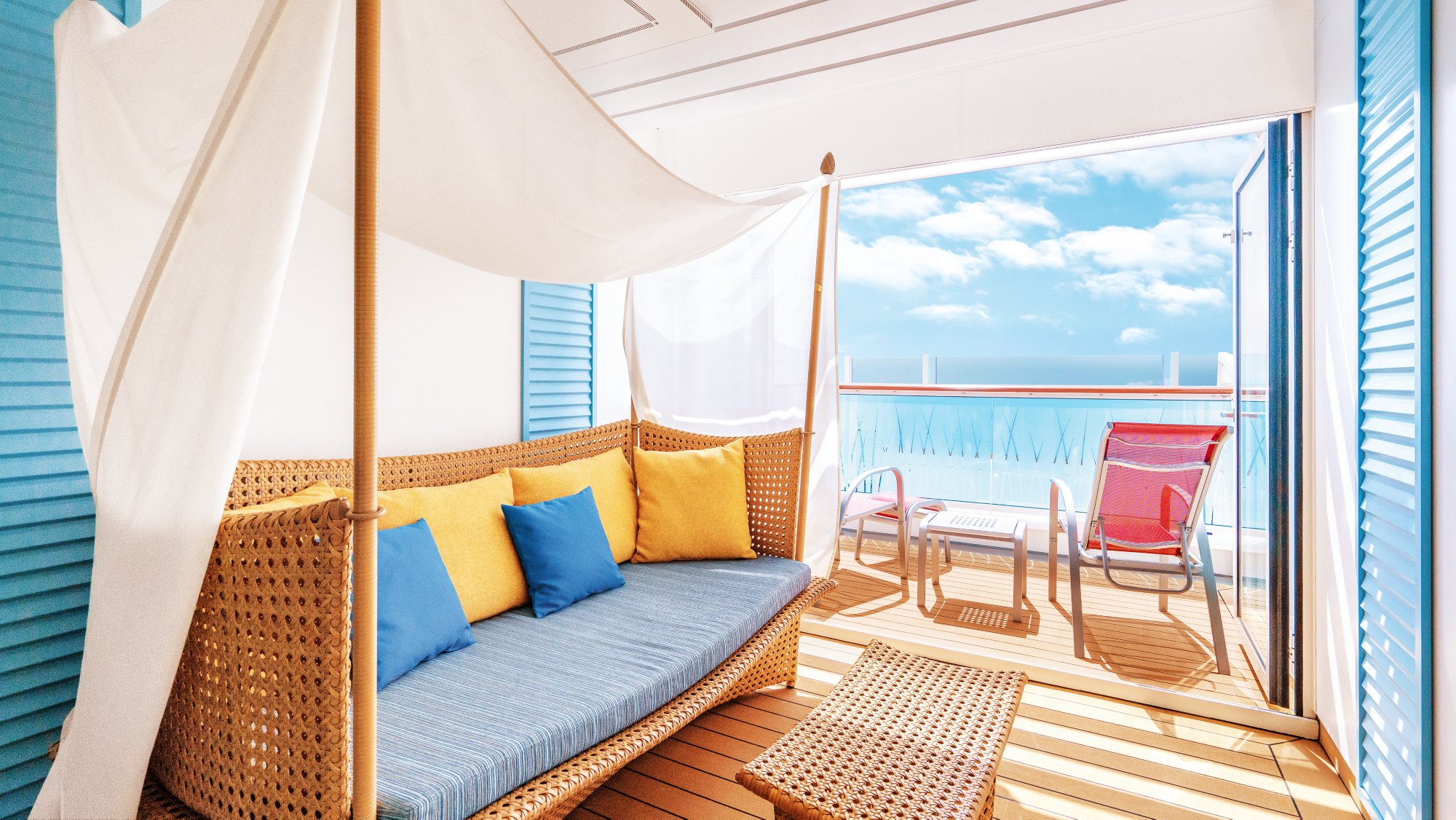 AIDAperla Verandakabine mit Lounge