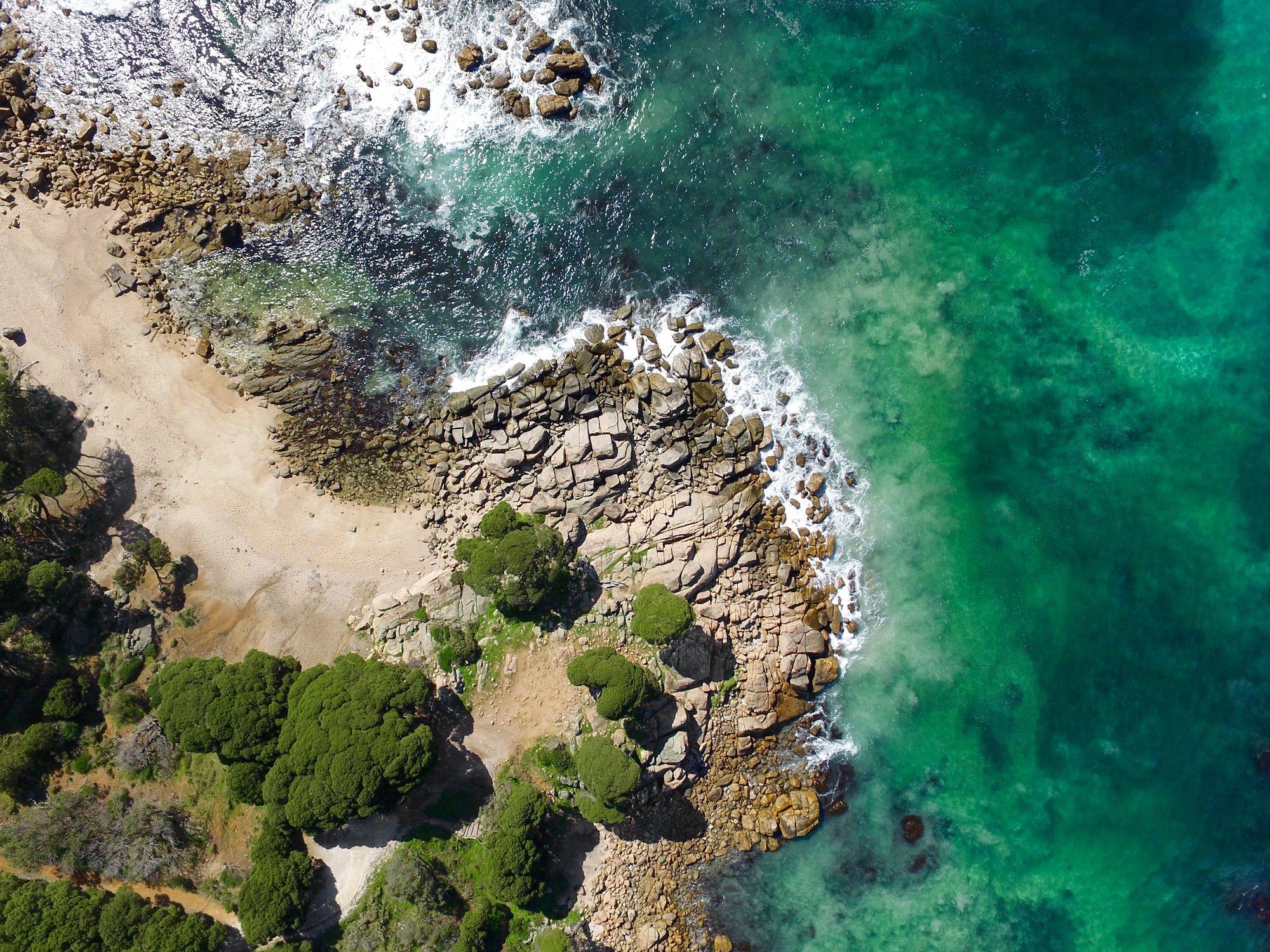 500px Photo ID: 152211051 - Clouds in the water, stunning rock formations and broccoli trees - This aerial shot of Cape Naturaliste, Western Australia, has a bit of everything!