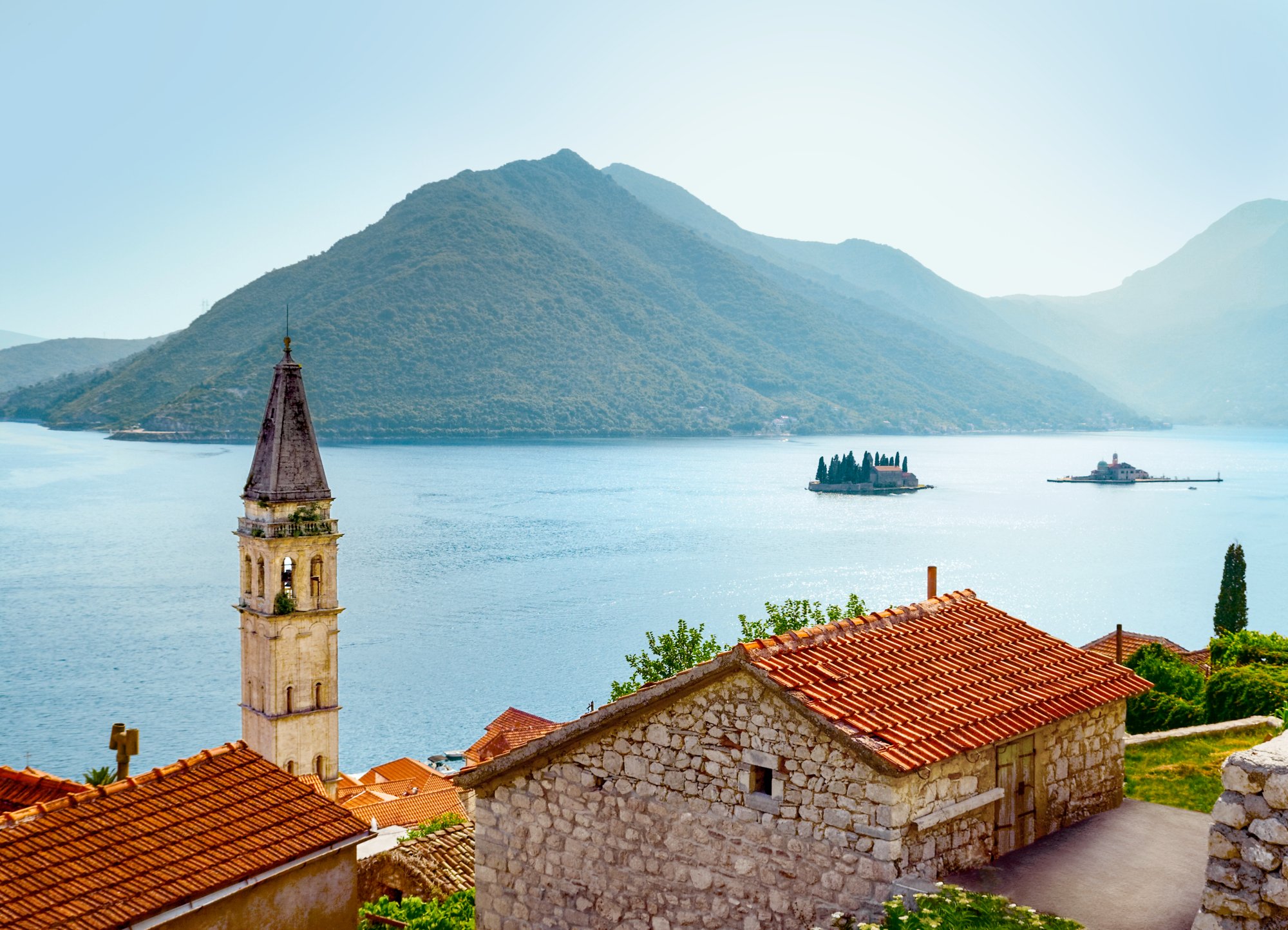 Blick auf die Bucht von Kotor