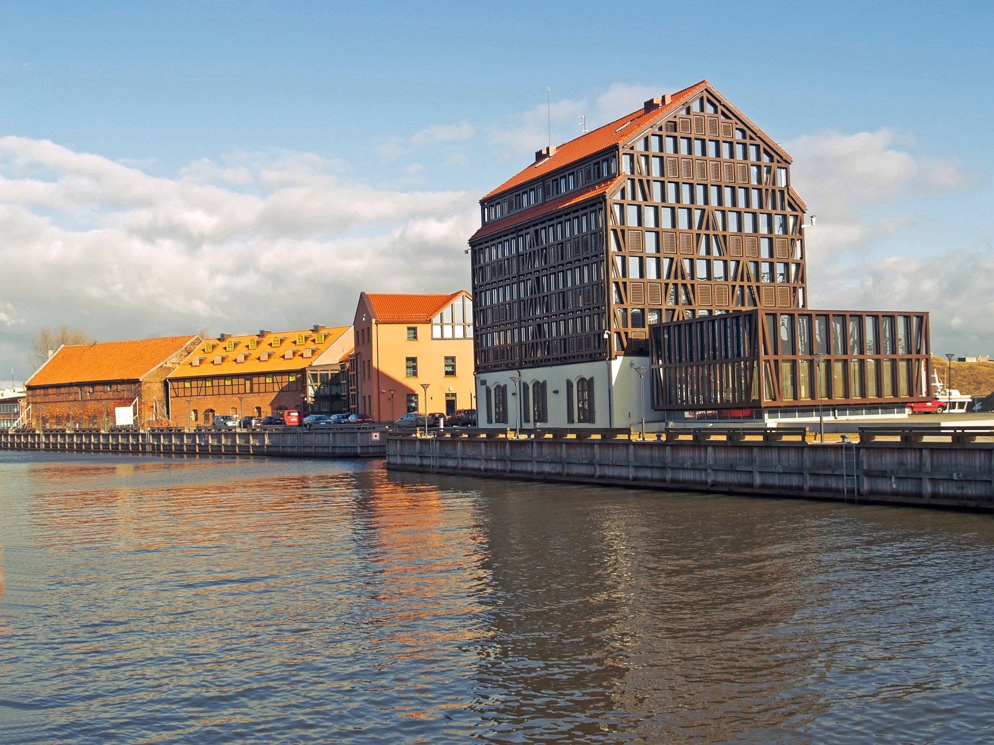 19121397 - klaipeda, lithuania  dana river embankment