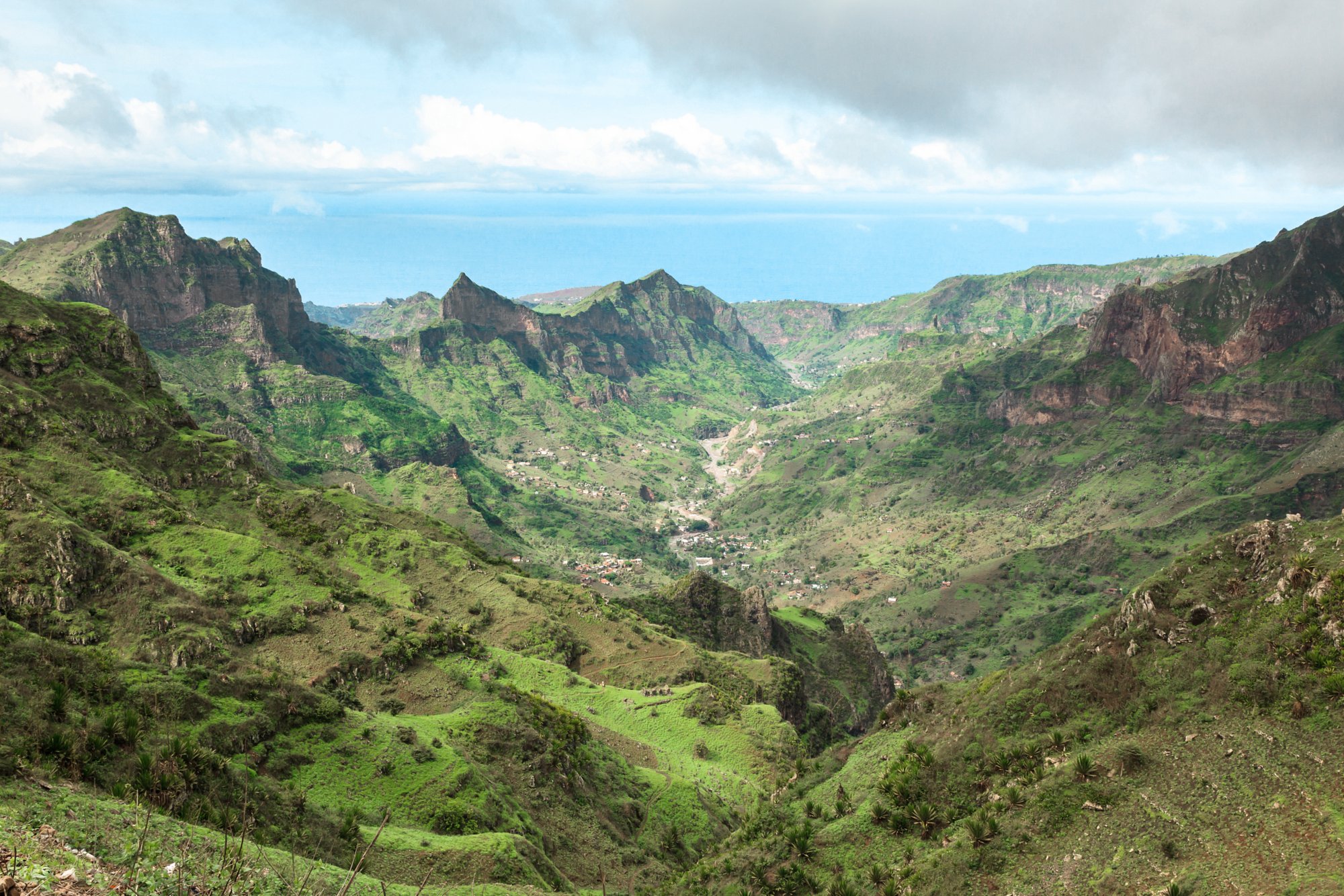 Serra Malagueta mountains in Santiago Island Cape Verde - Cabo Verde