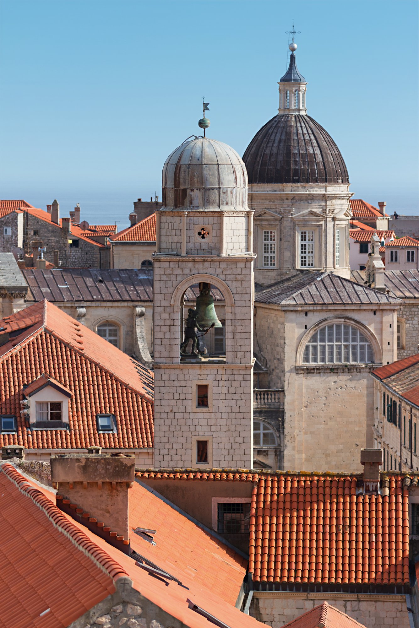 Churches in Dubrovnik on the Adriatic Sea
