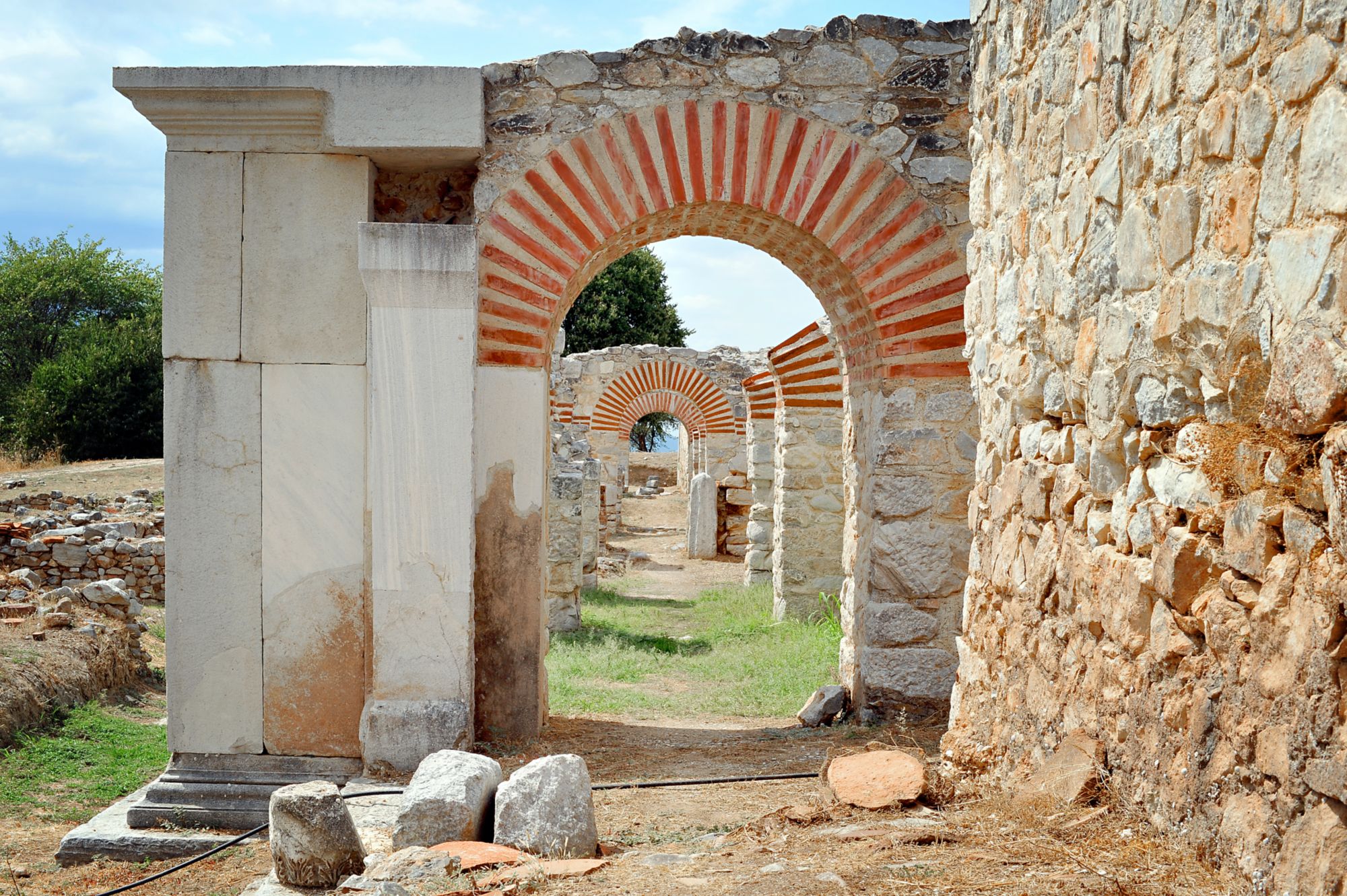 Ancient theatre at Filipi, Kavala, Greece