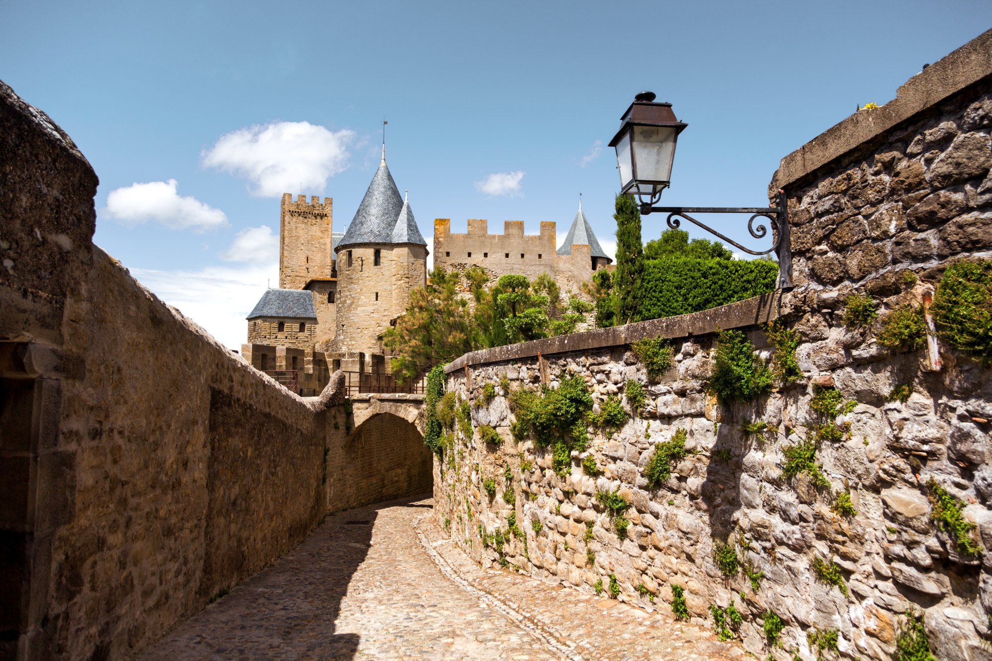 The medieval fortified city of Carcassone, the second most visited tourist site in France.