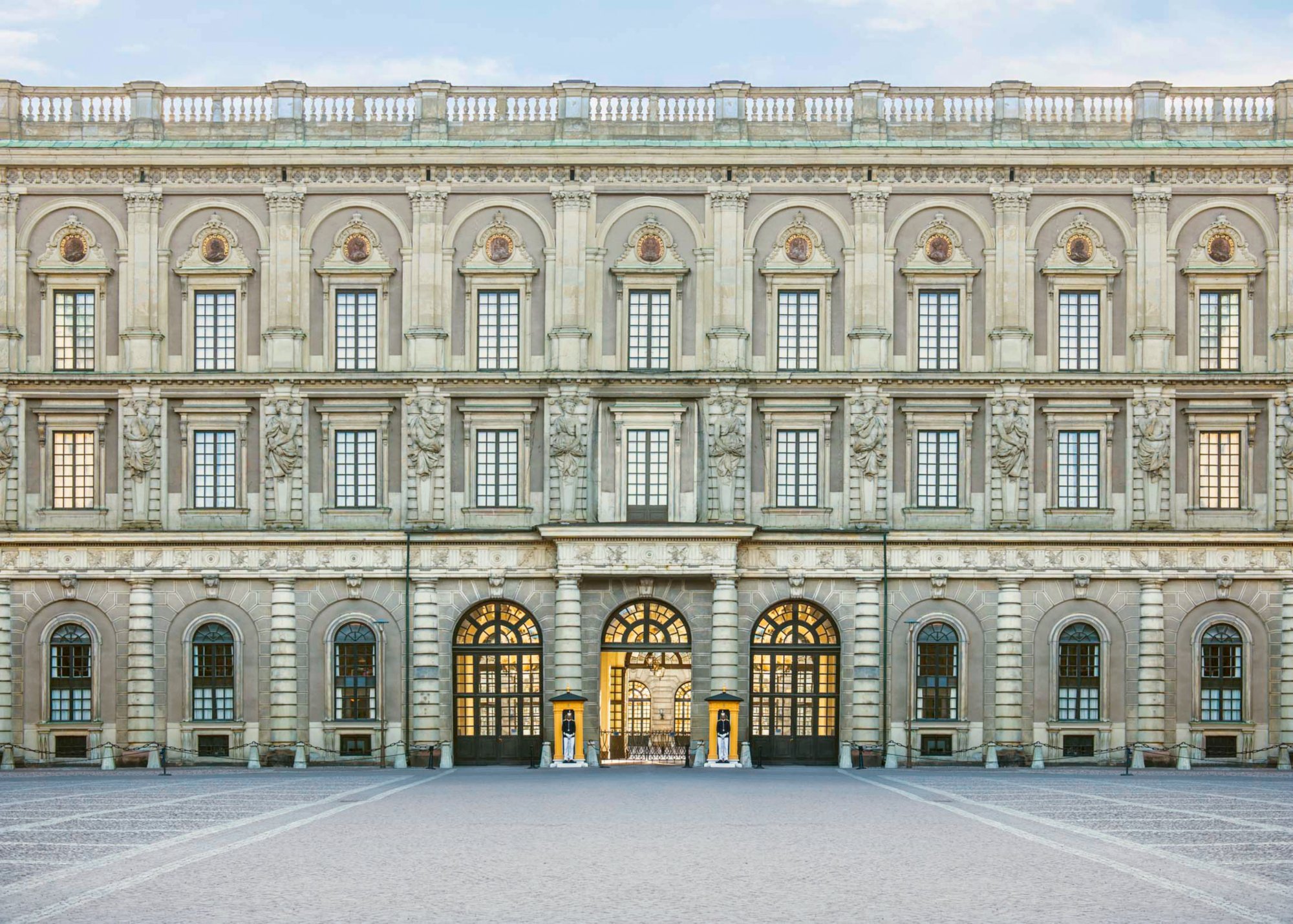 Royal Palace and courtyard, Stockholm, Stockholm, Sweden