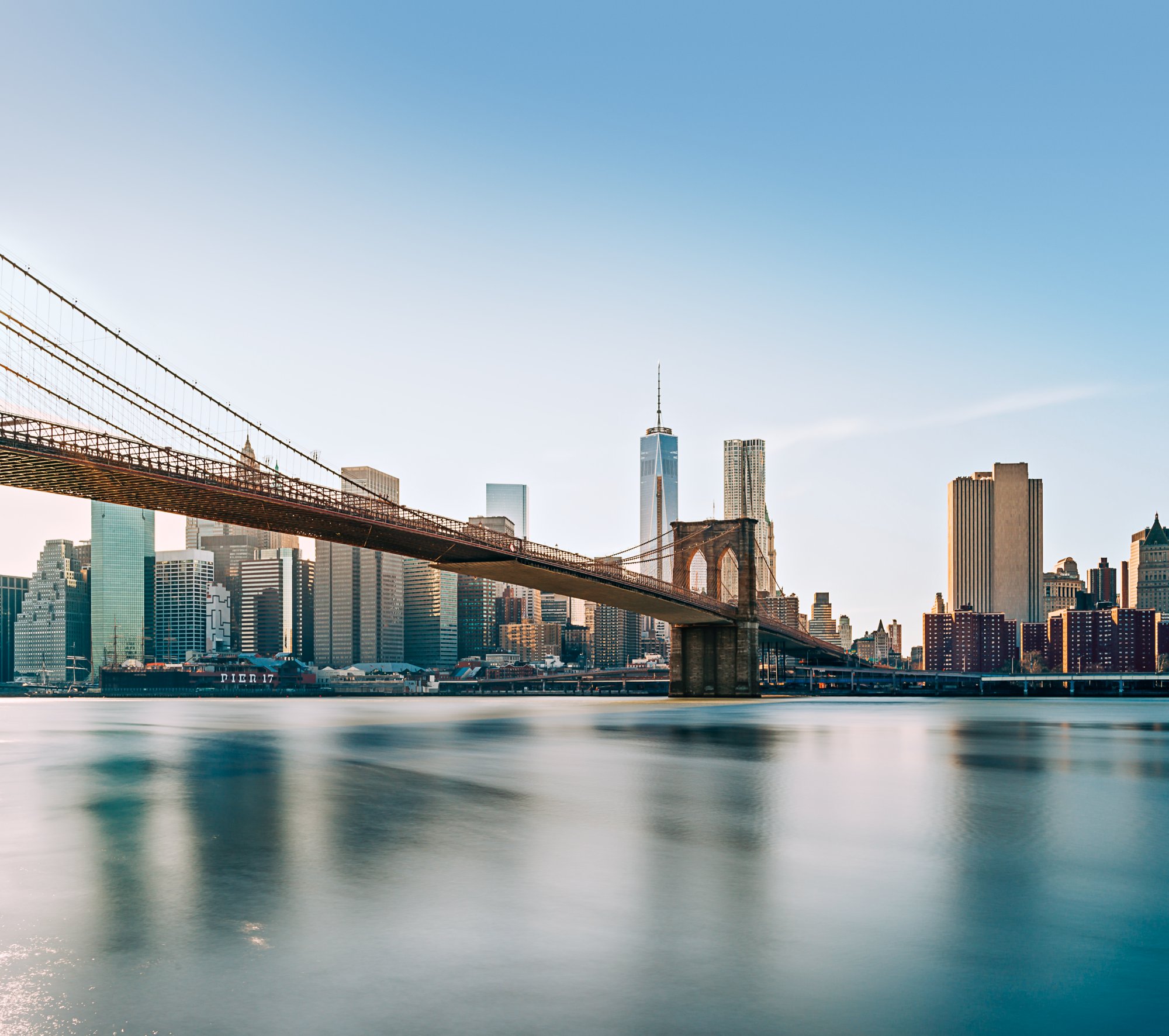 Blick auf die Skyline von New York 