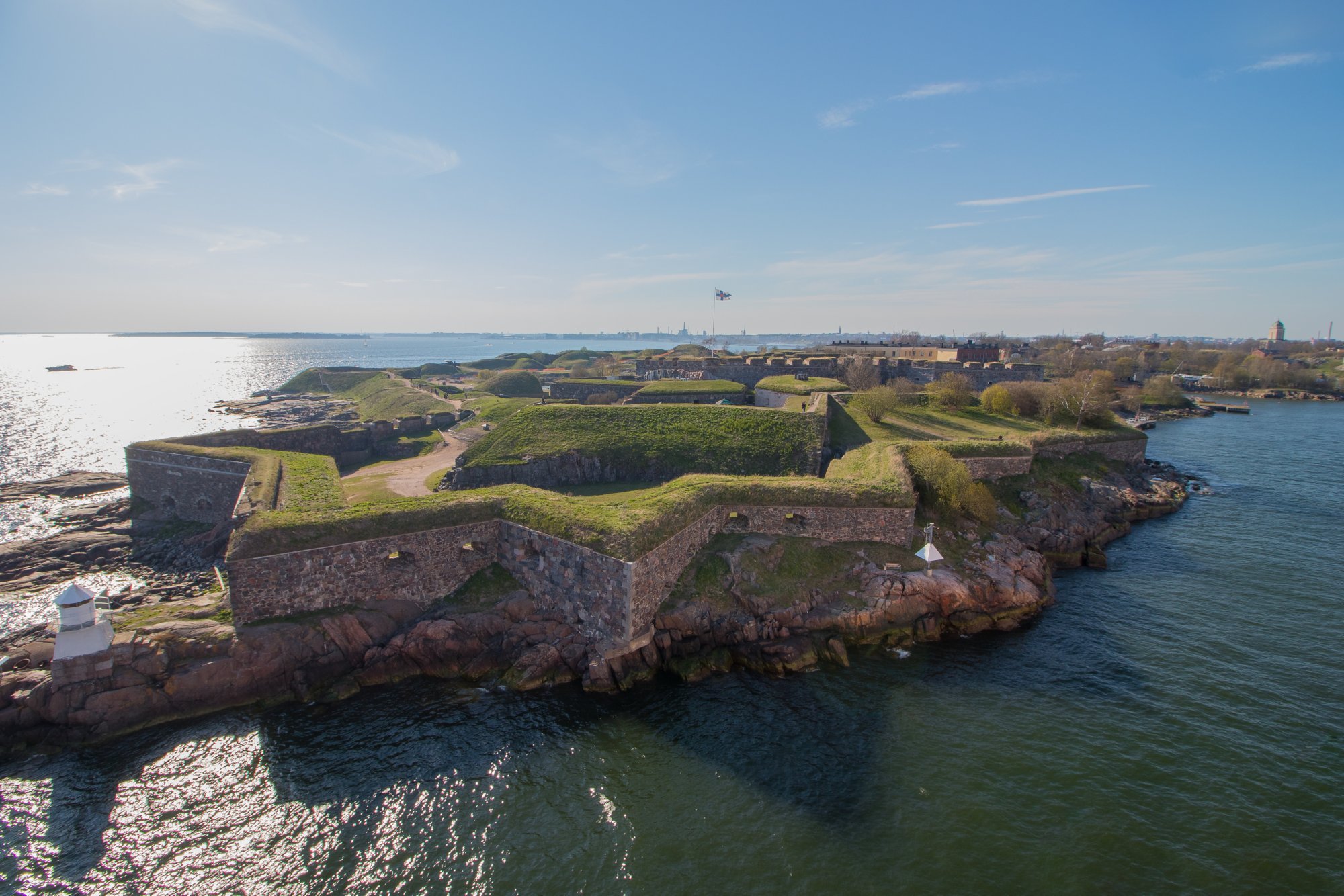 Suomenlinna sea fortress just outside Helsinki, the capital of Finland.
