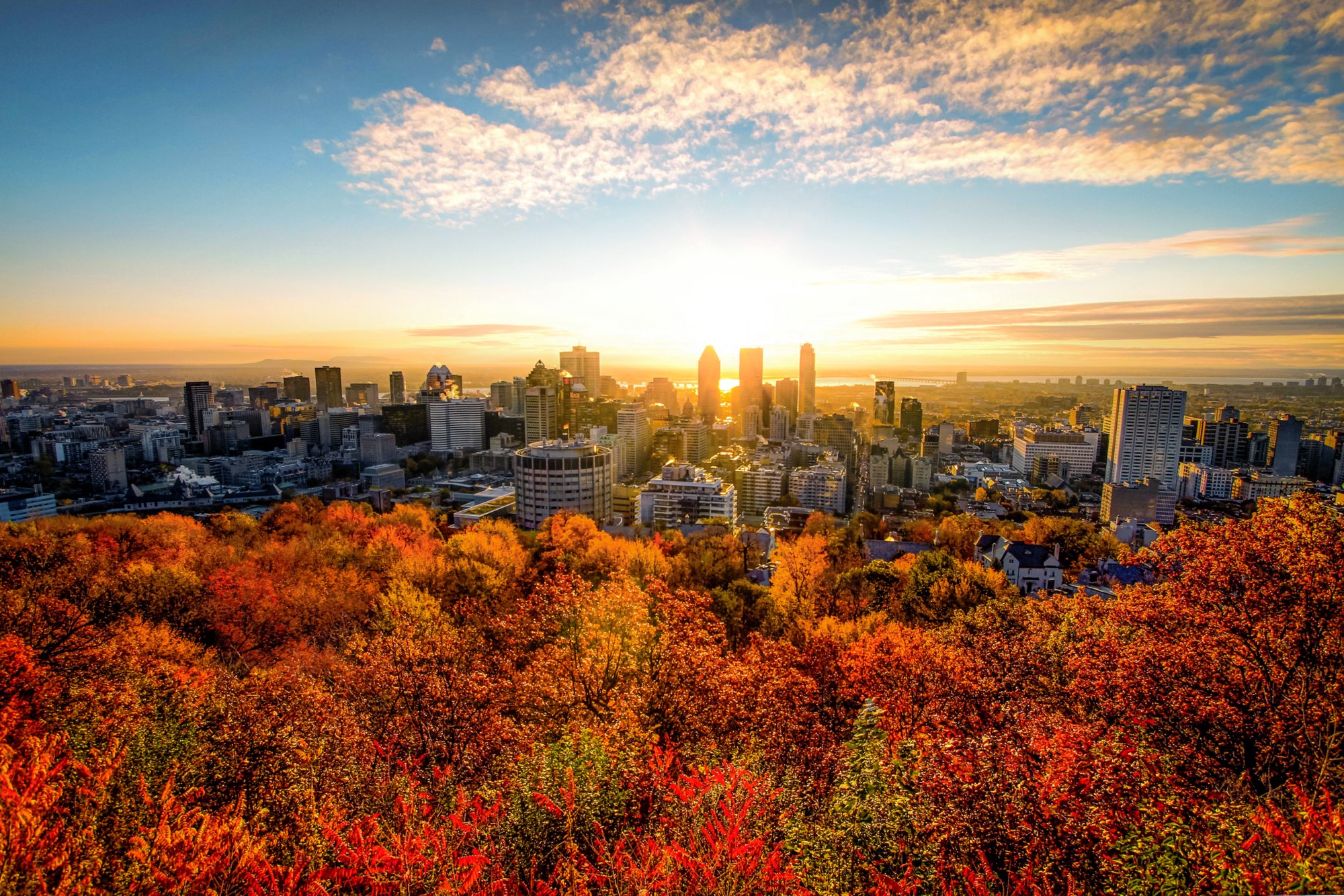 500px Photo ID: 50081308 - Shot from the château at Mont Royal.  Bracketed 3 shots, blended in Photomatix and final editing in LR 4