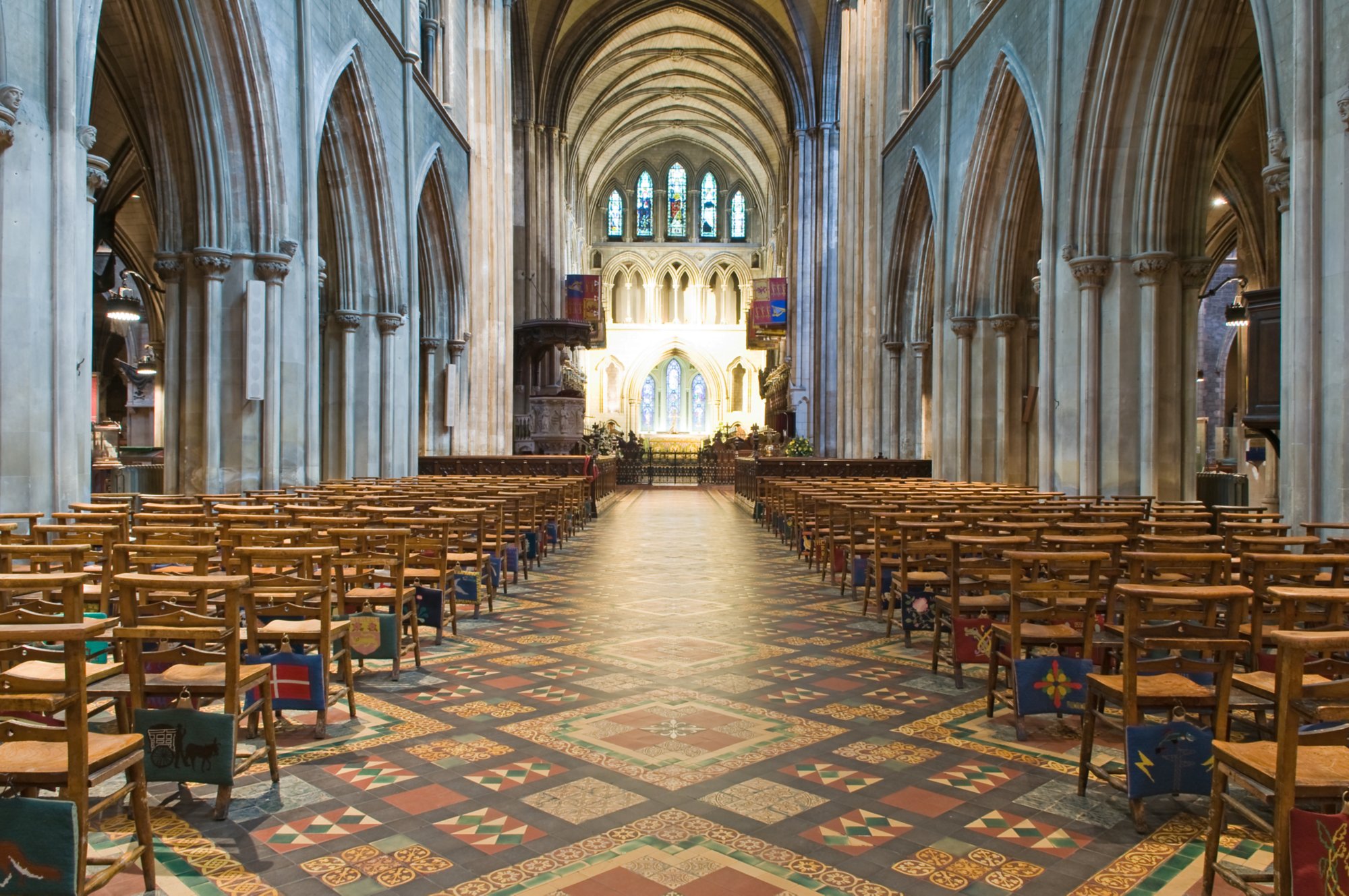 "St. Patrick's Cathedral in Dublin, Ireland."