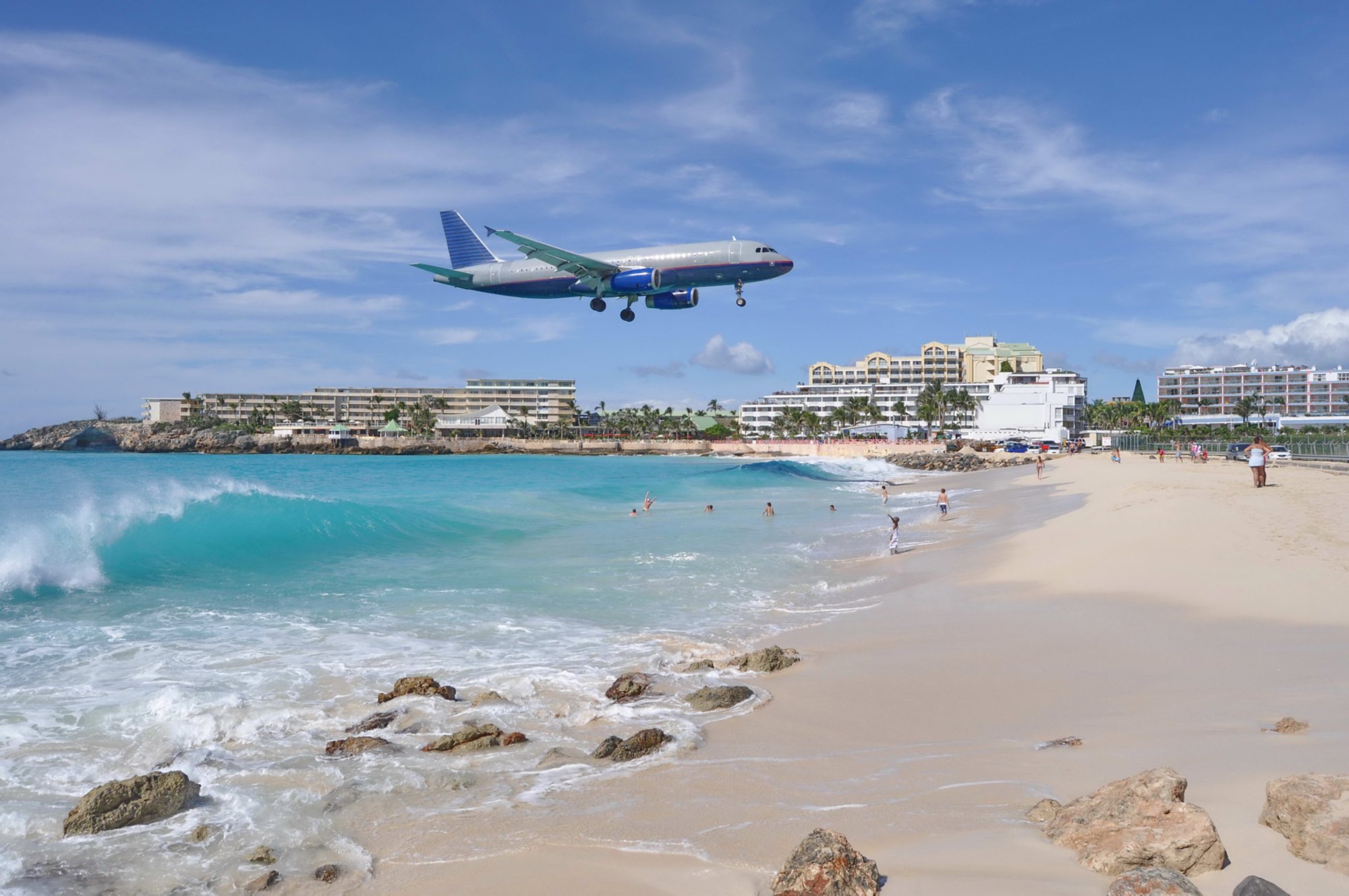 Nervenkitzel am Maho Beach