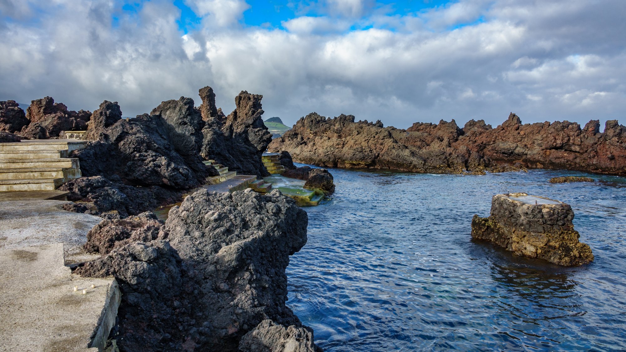 Biscoitos volcanic coast in terceira