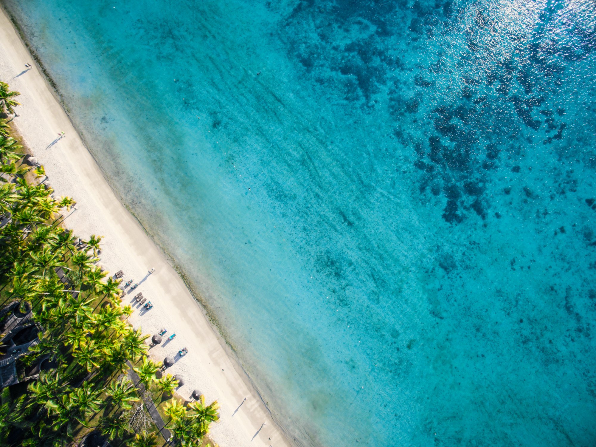 Aerial View: Trou aux Biches Beach, Mauritius; Shutterstock ID 498846355; Kunde (Pflichtfeld): AIDA Cruises; Projekt (Pflichtfeld): 17849; Bestellername (Optional): tw; Sonstige Informationen (Optional): 