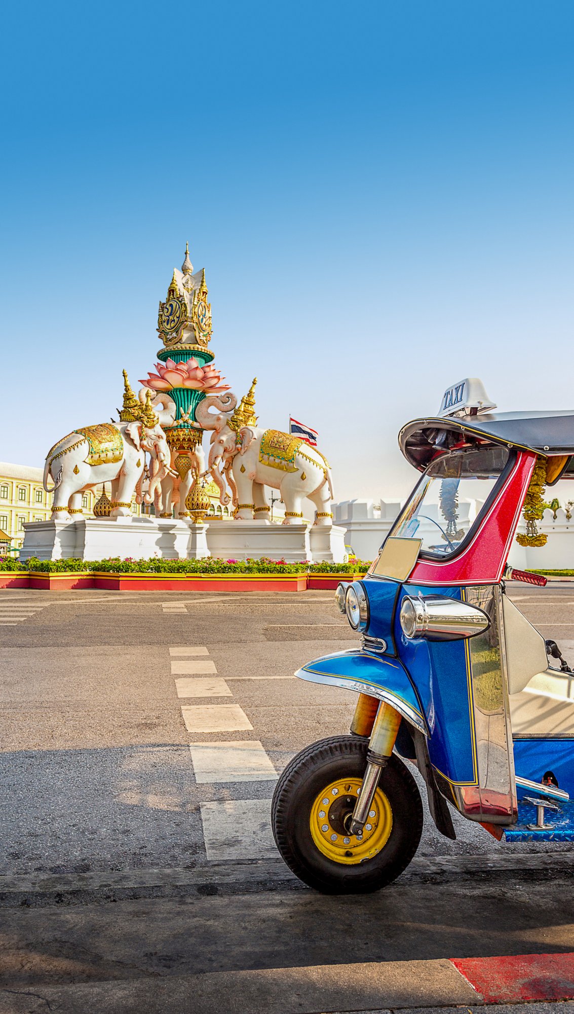 TUKTUK, which is the taxi in Bangkok Thailand, is famous for traveler who come to Thailand