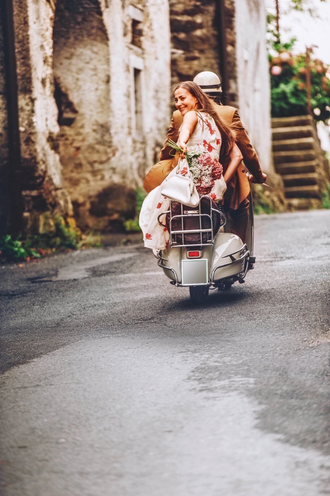 Vespa fahren in Rom