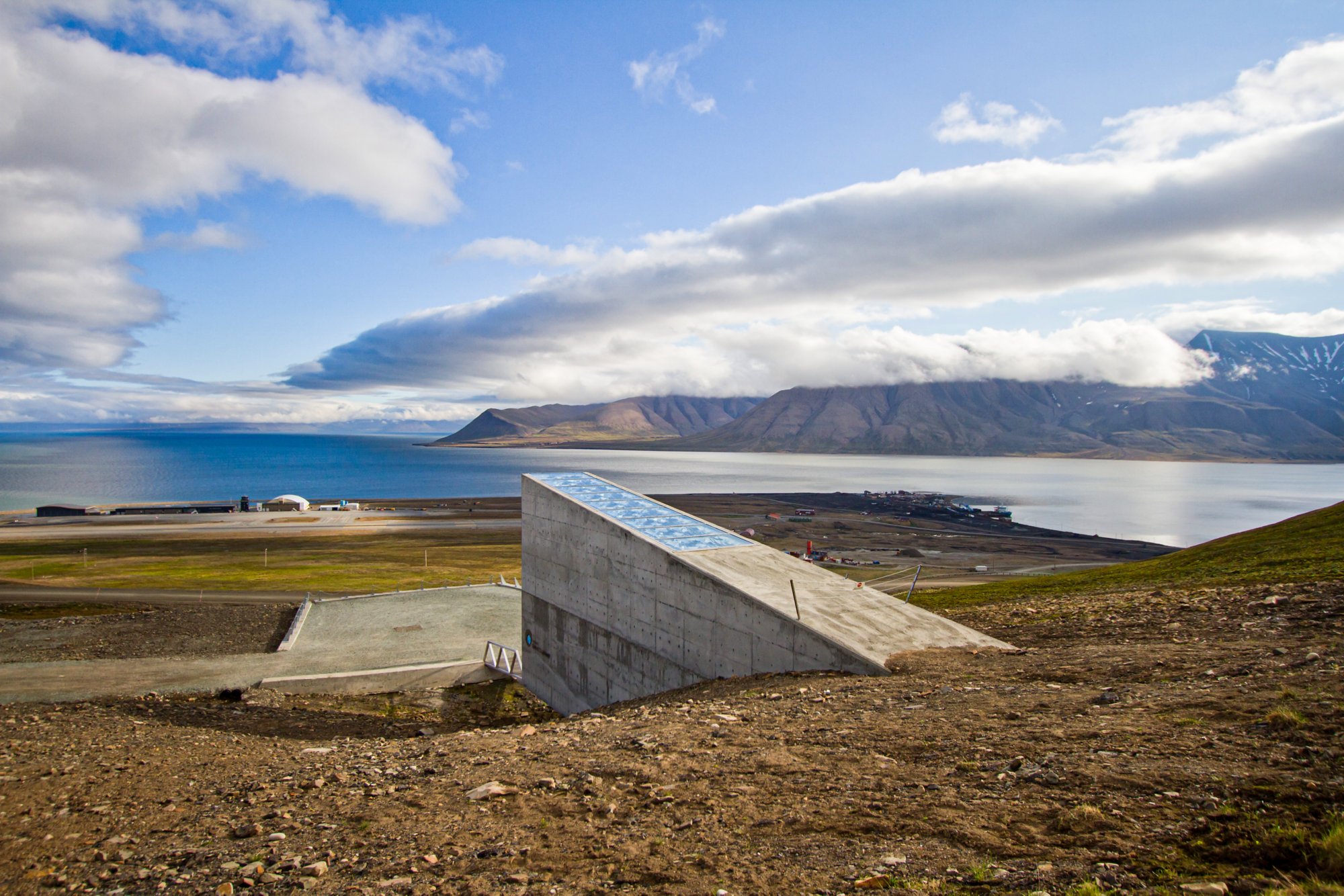 Svalbard Global Seed Vault in the summer.Svalbard Global Seed Vault in the summer.