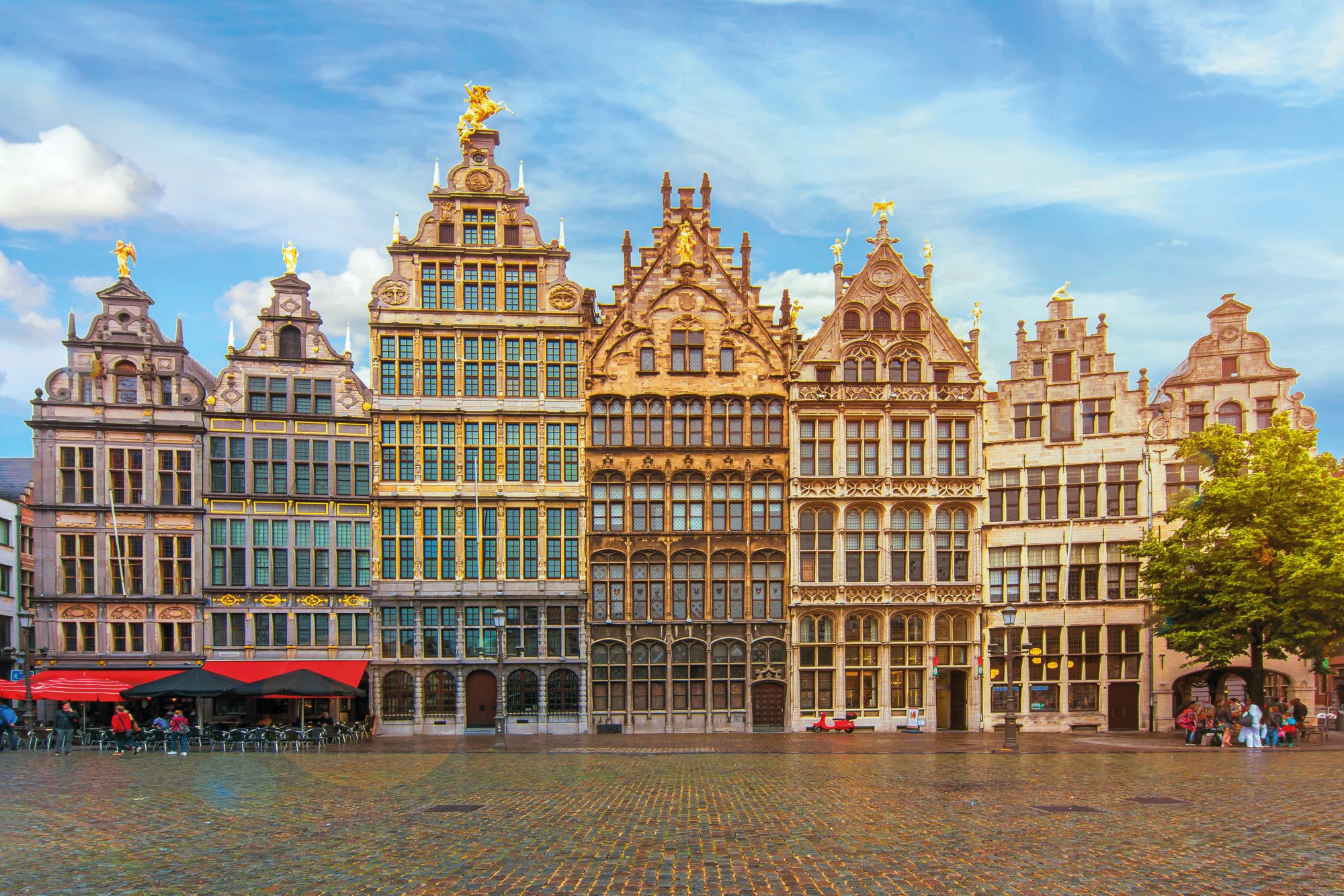 Antwerp market square, Belgium