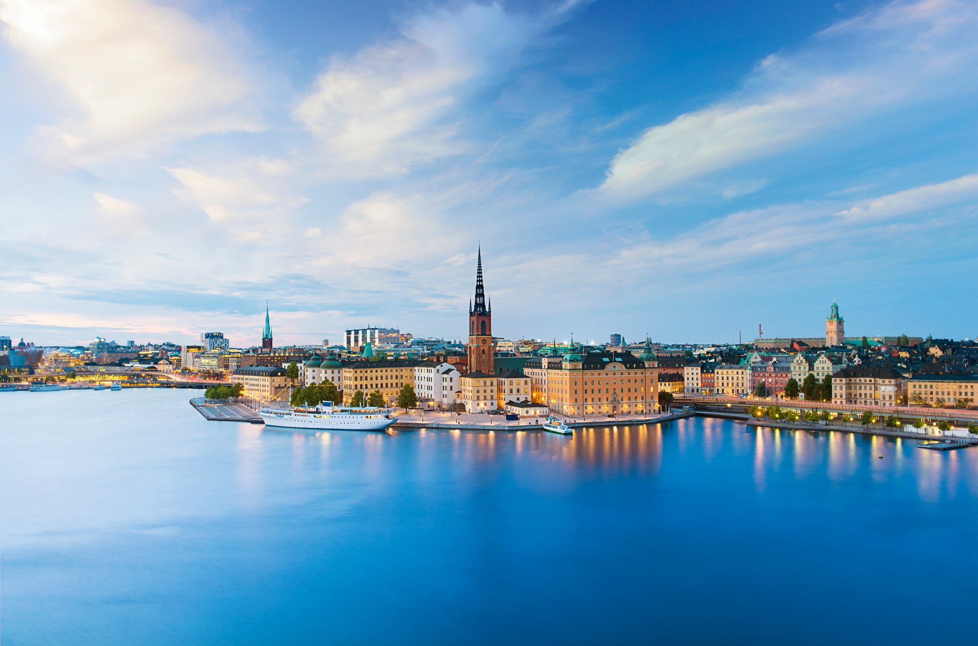 Still Waters With Reflections of the Riddarholmen Waterfront