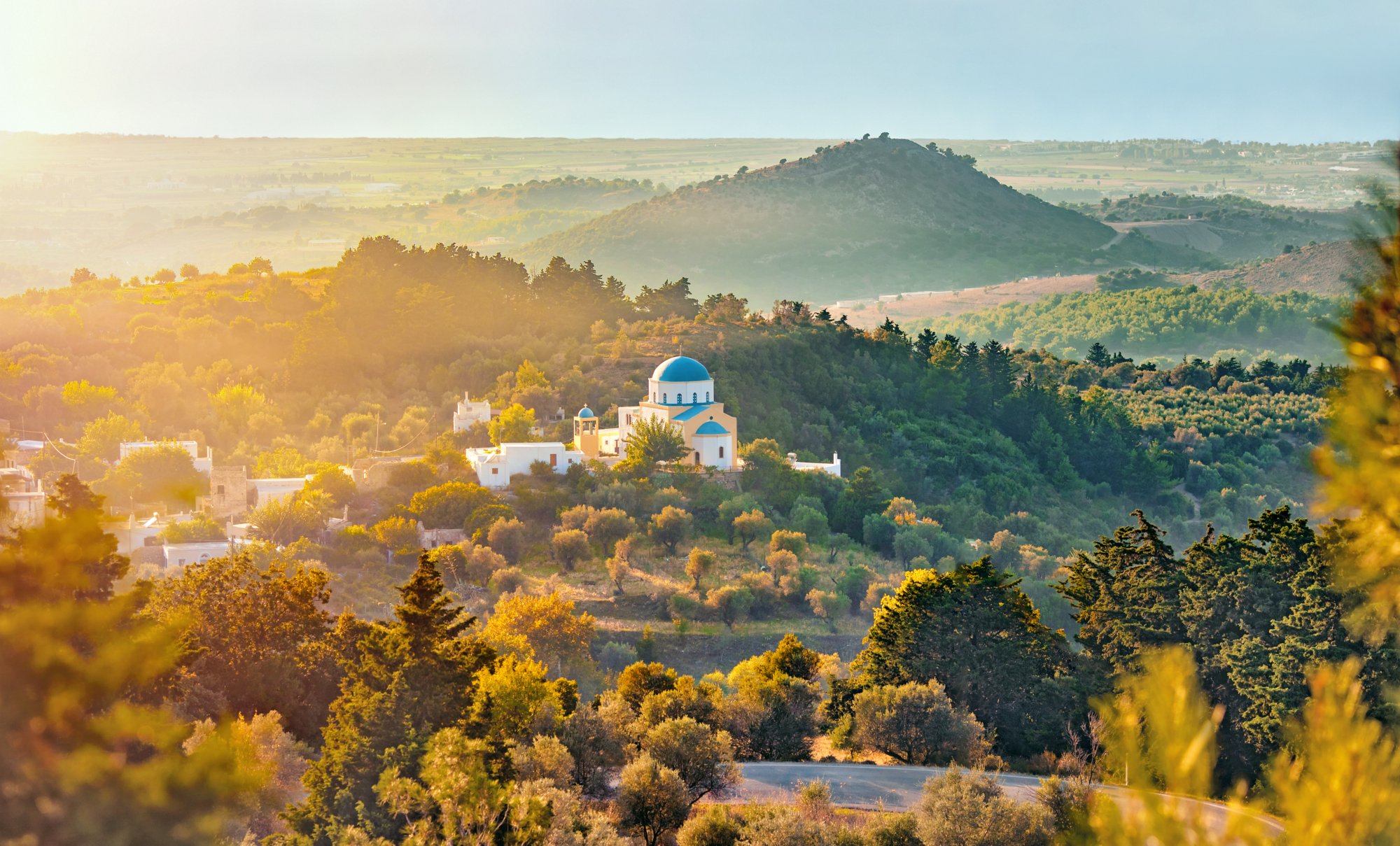 Panoramic view of Kos Island,Greece