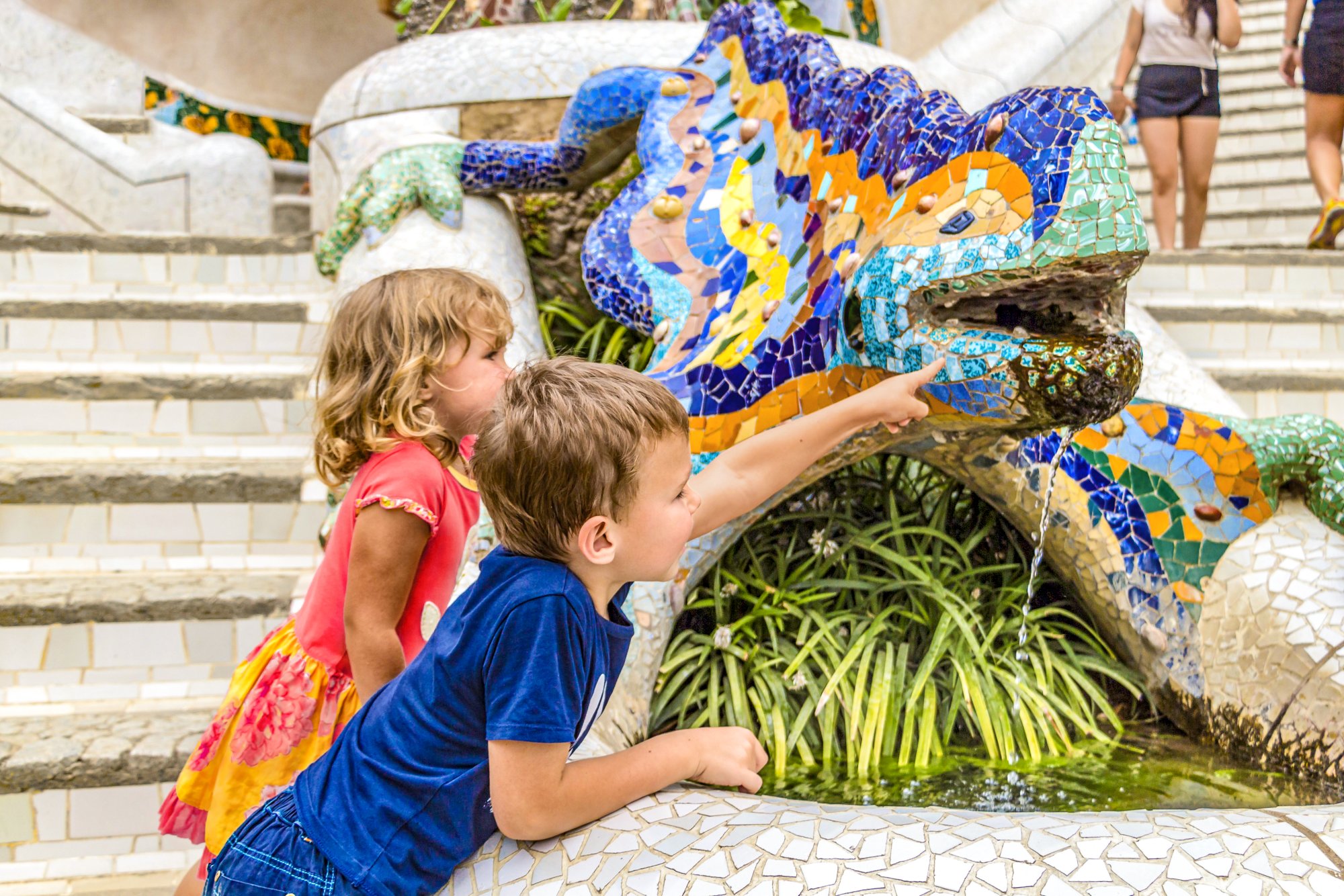 Park Guell in Barcelona, Spain