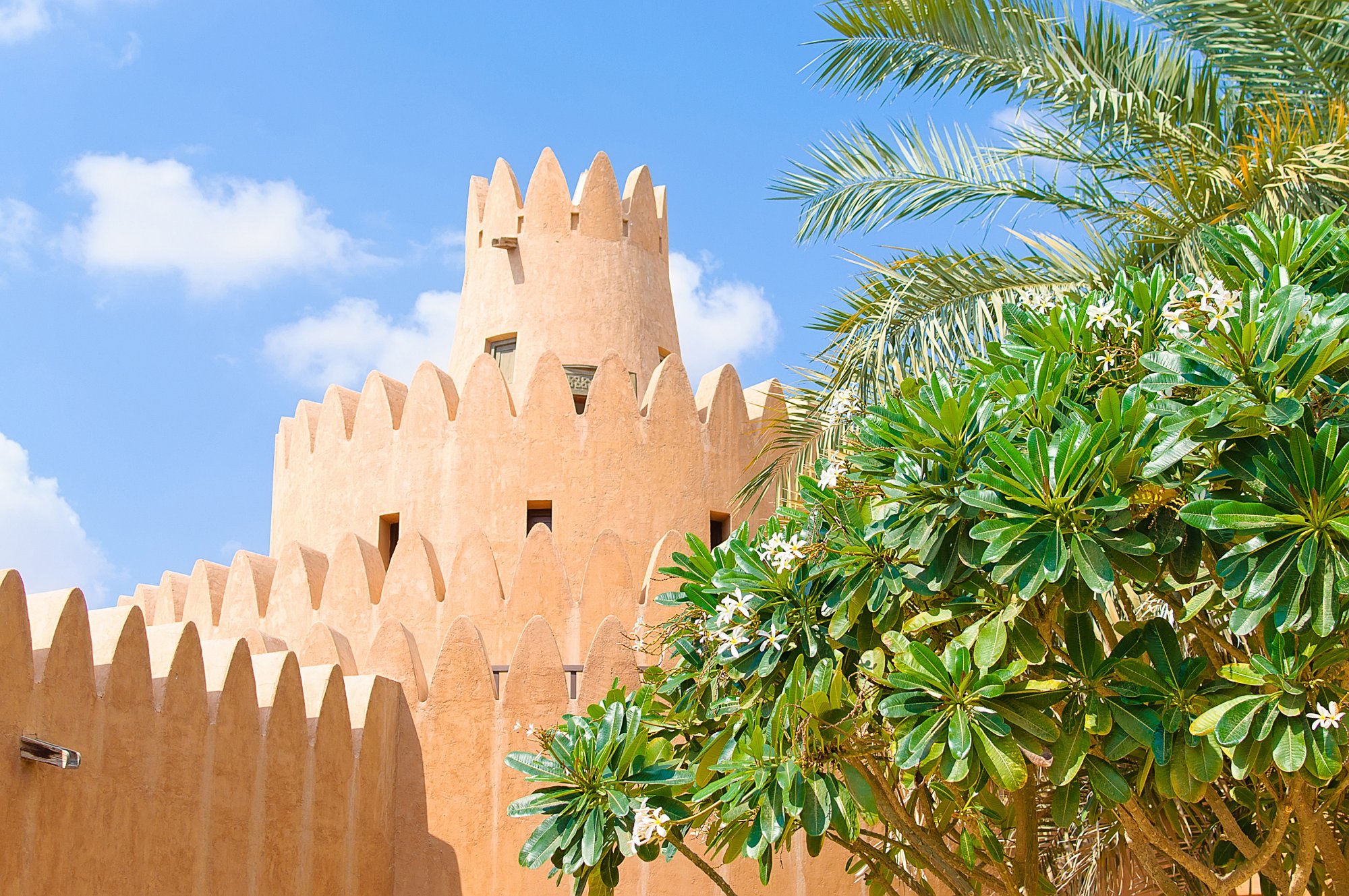 Famous Jahili fort in Al Ain oasis, United Arab Emirates