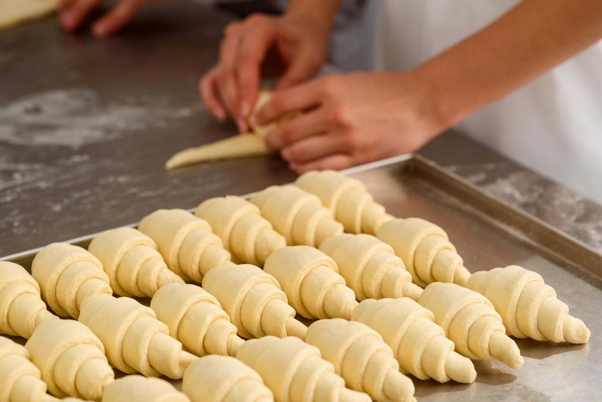 Croissants backen