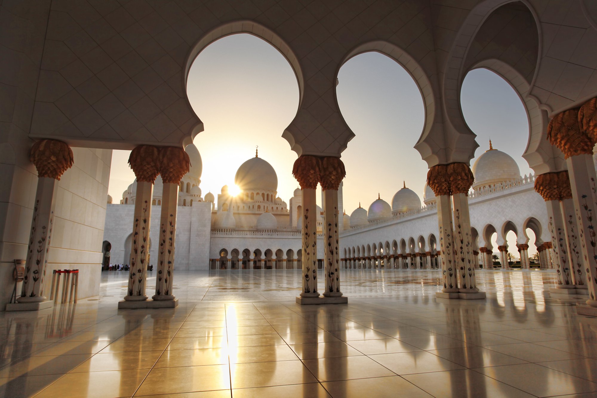 Sheikh Zayed mosque in Abu Dhabi, United Arab Emirates, Middle East