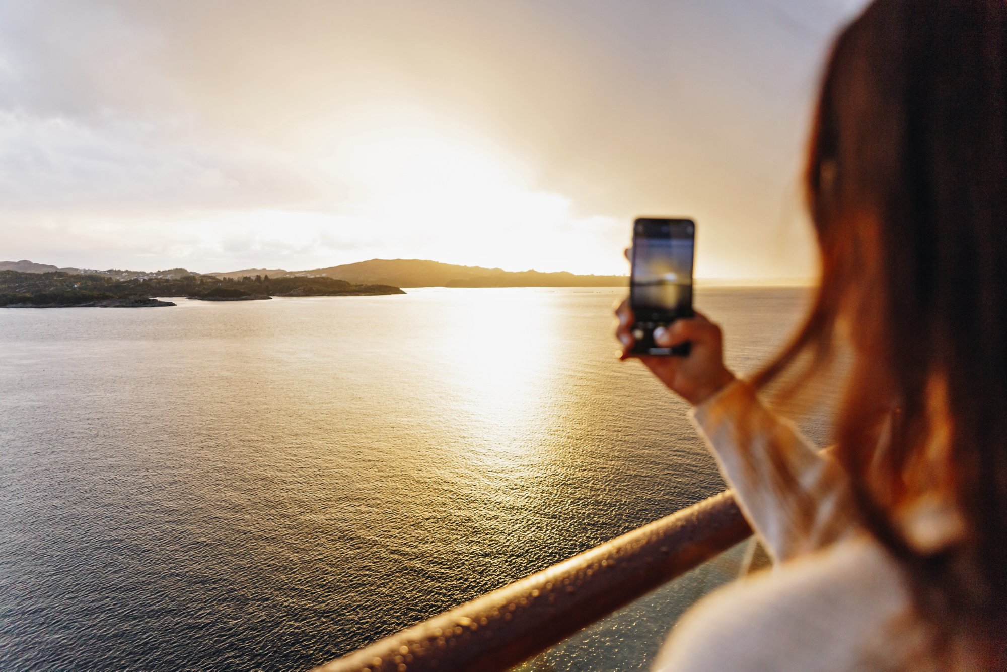 AIDA Fotospot Ostsse-Blick bei Sonnenuntergang