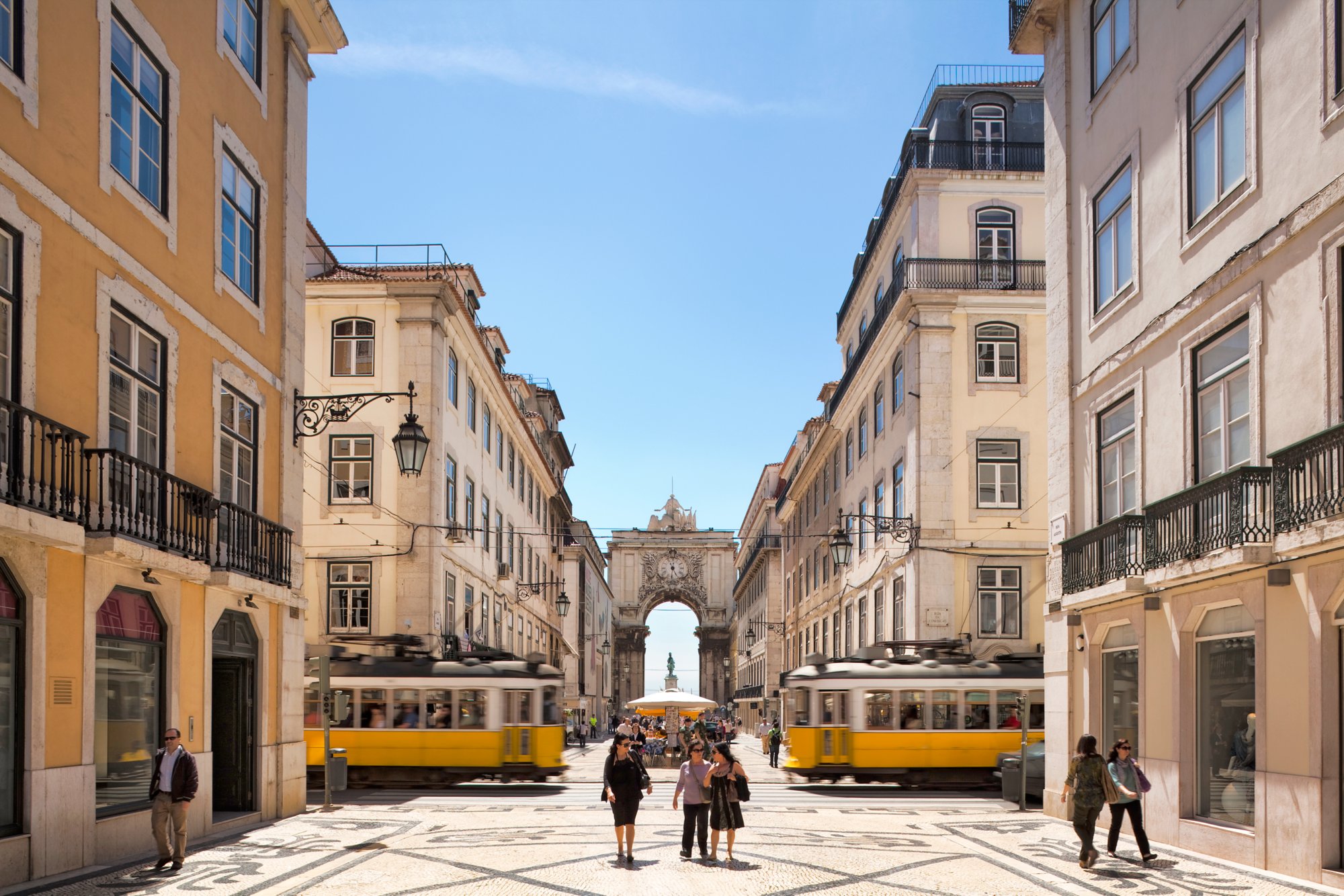 Eine Innenstadt in Westeuropa