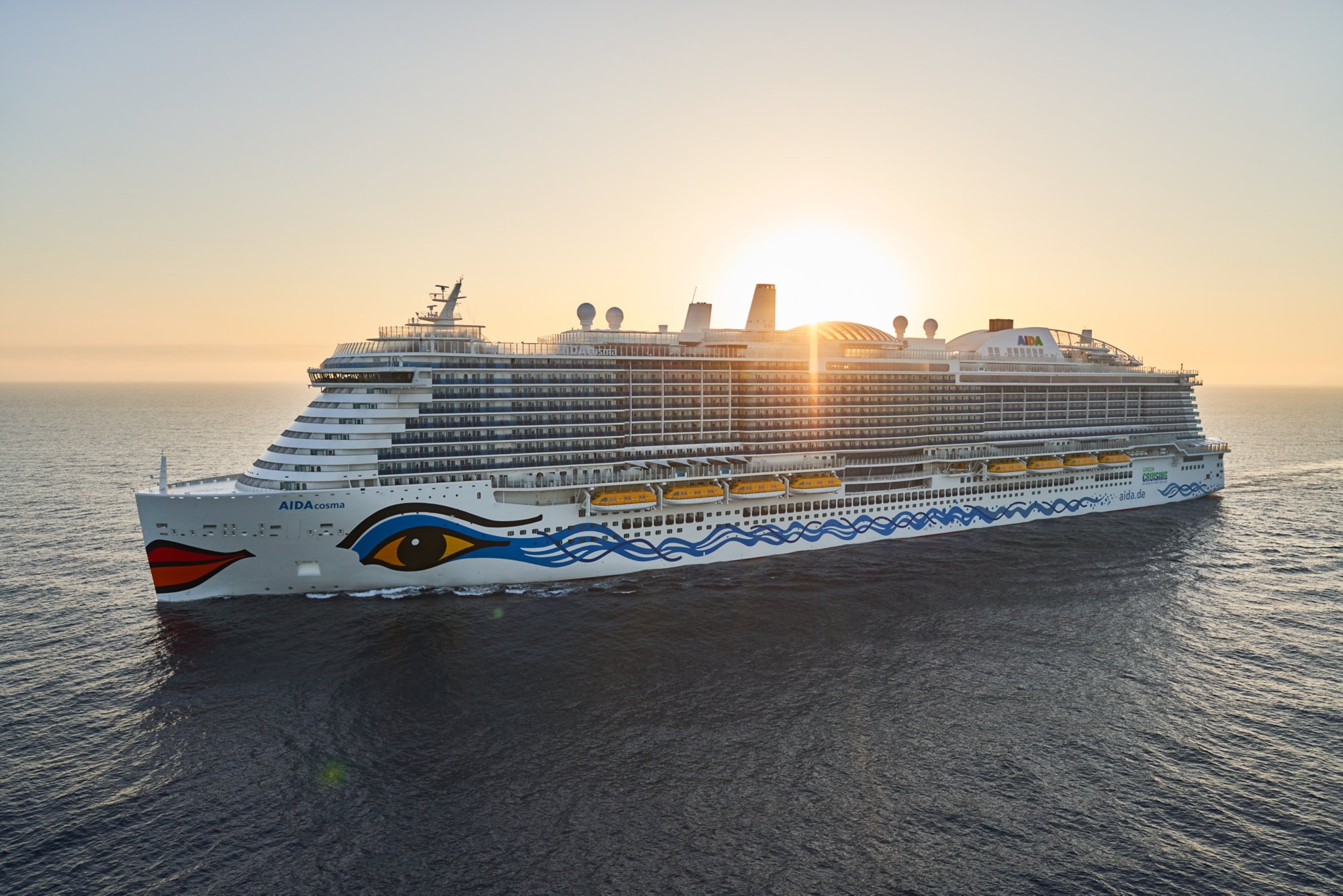 AIDA auf dem Meer