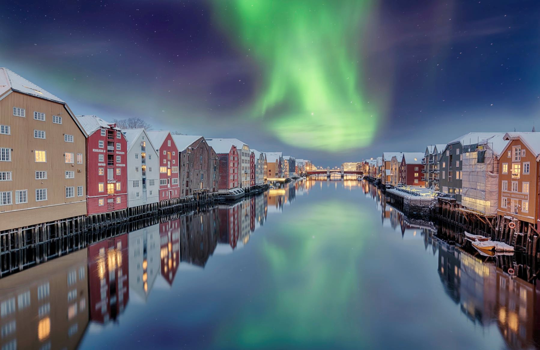 Polarlichter über Trondheim