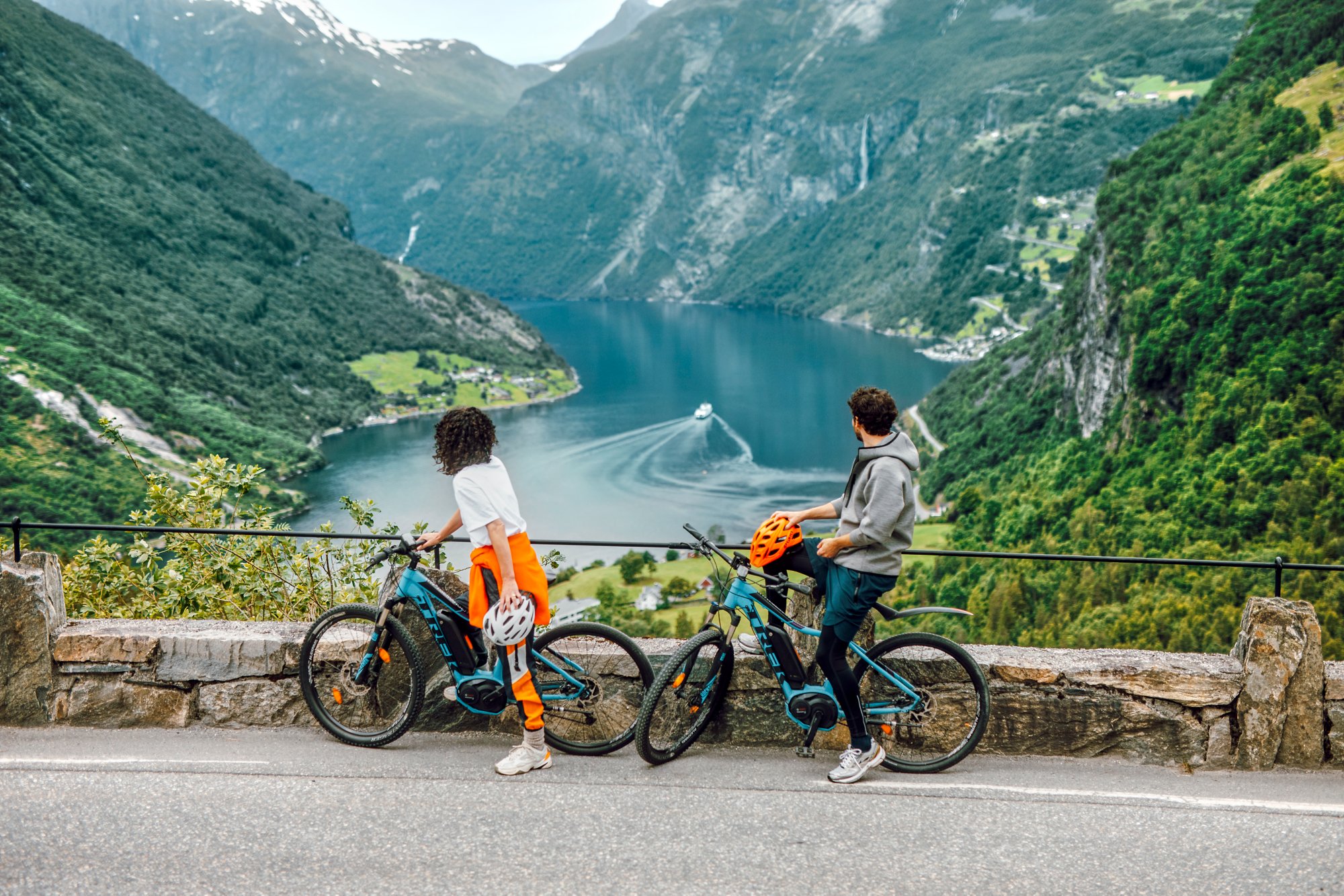 Fahrrad Ausflug entlang des Fjords