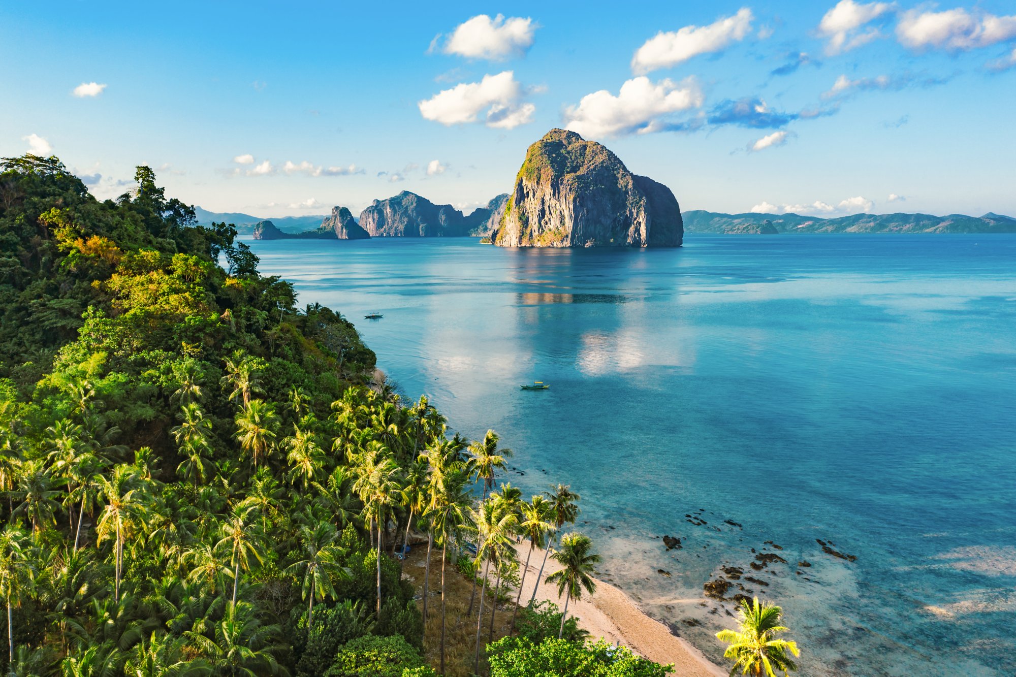 Las Cabanas Beach auf Palawan